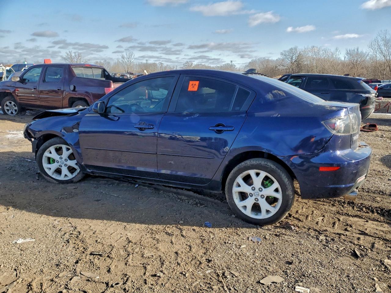 2009 Mazda 3 I Blue vin: JM1BK32F691231546