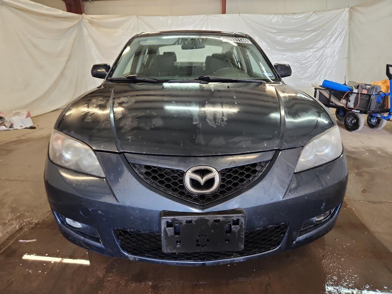 2008 Mazda 3 Blue vin: JM1BK32F781114413 Damage: Hood, Chipped, 5