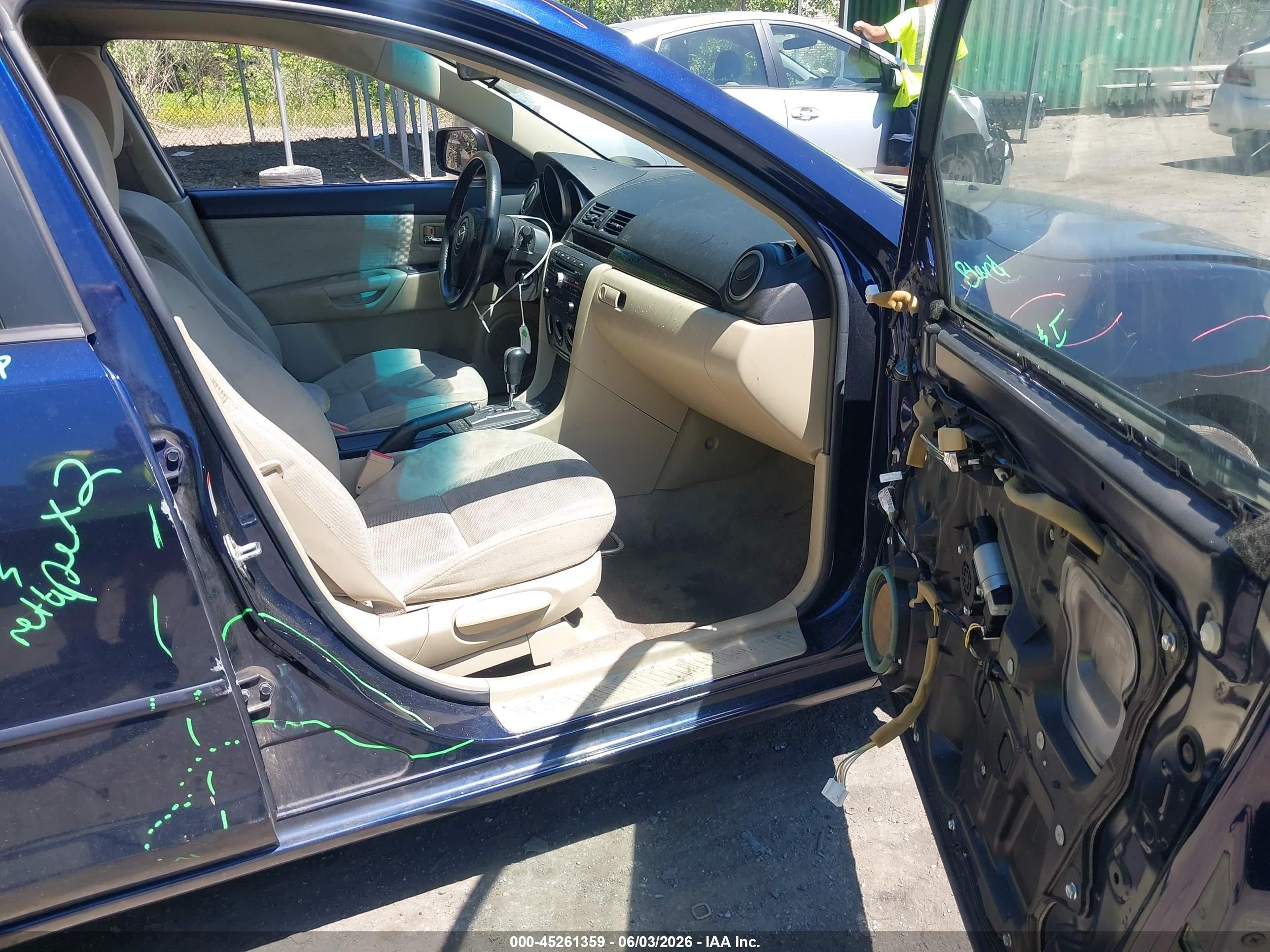2009 Mazda Mazda3 I Blue vin: JM1BK32F791189663