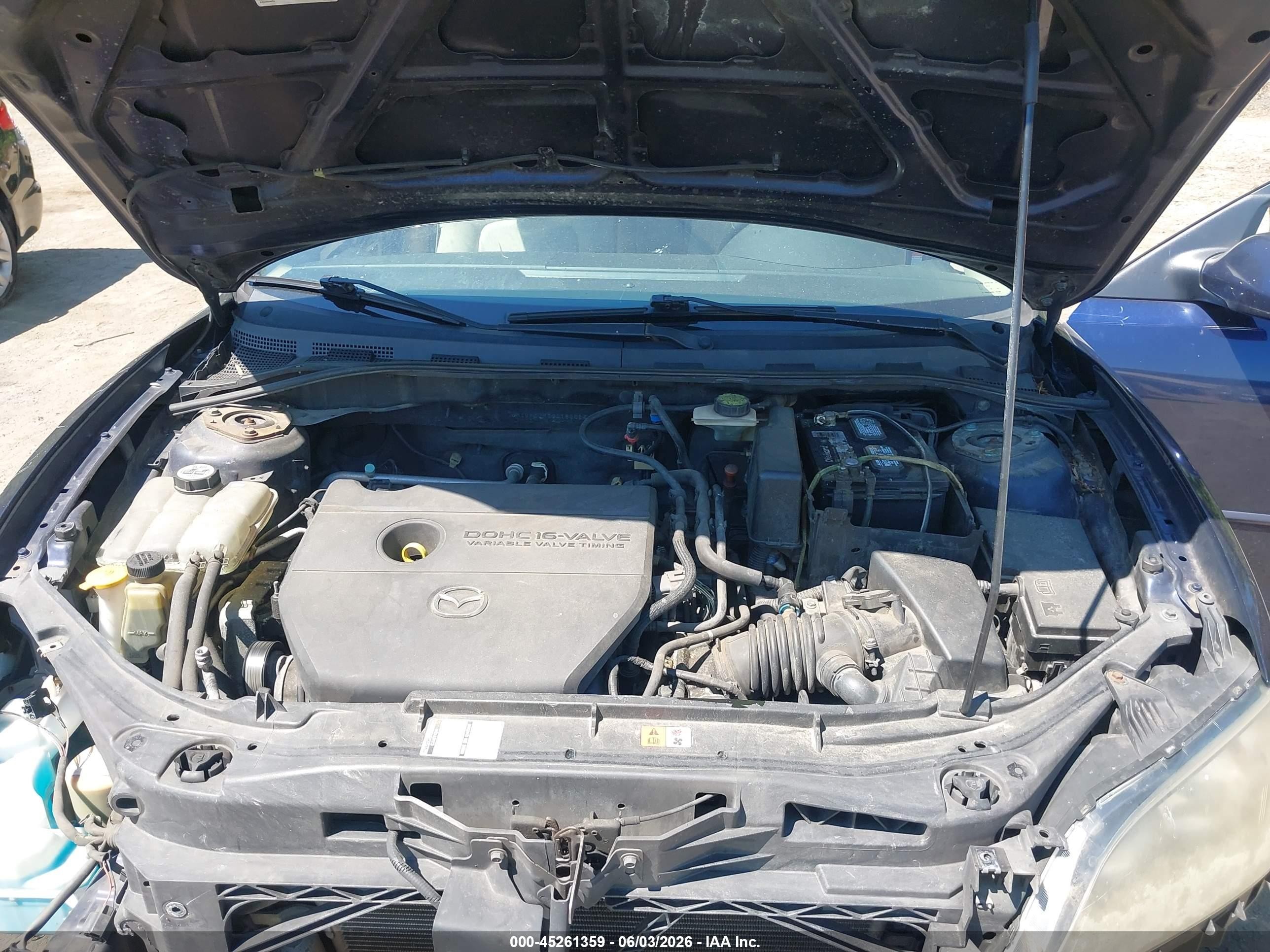 2009 Mazda Mazda3 I Blue vin: JM1BK32F791189663
