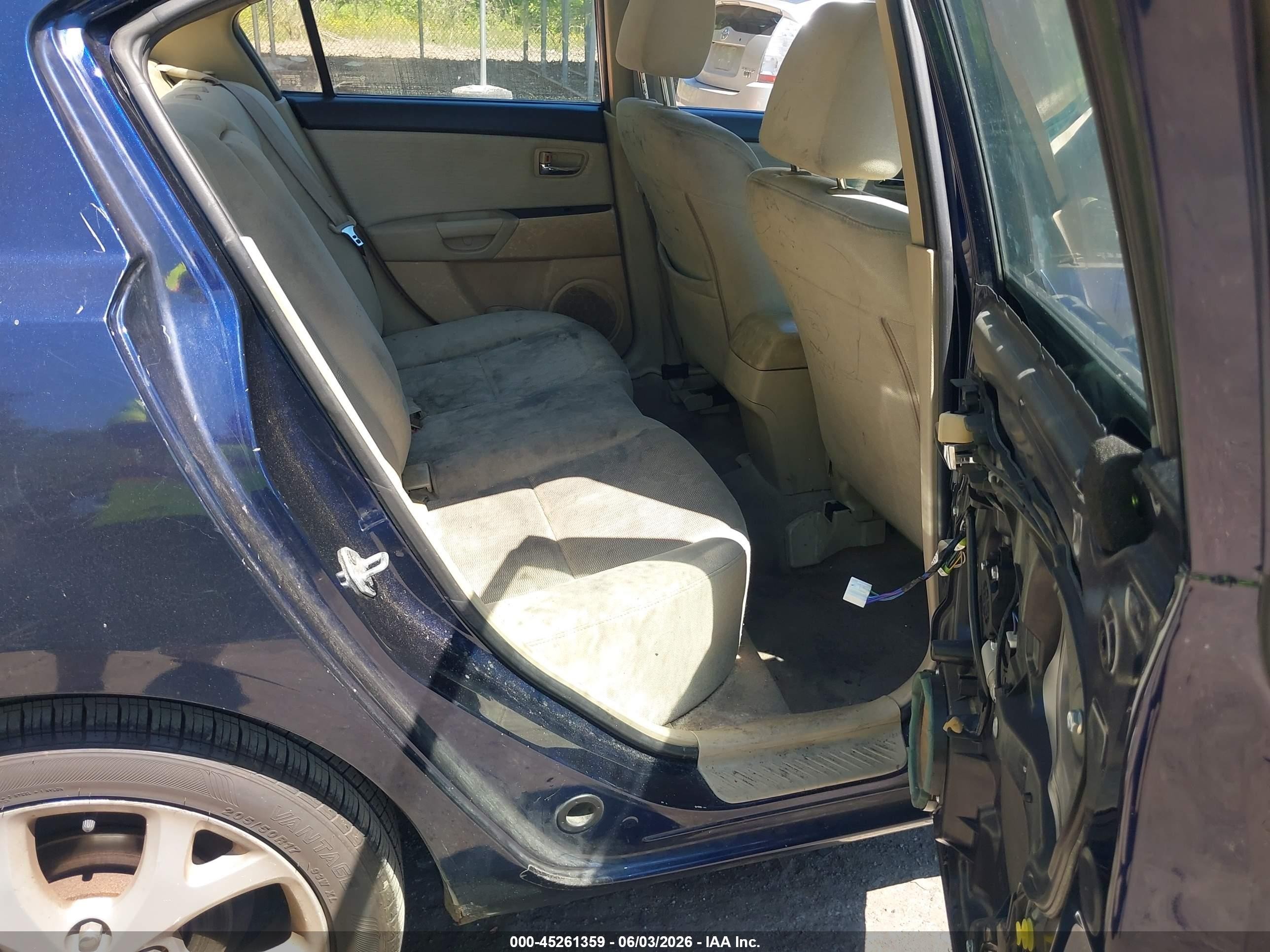 2009 Mazda Mazda3 I Blue vin: JM1BK32F791189663