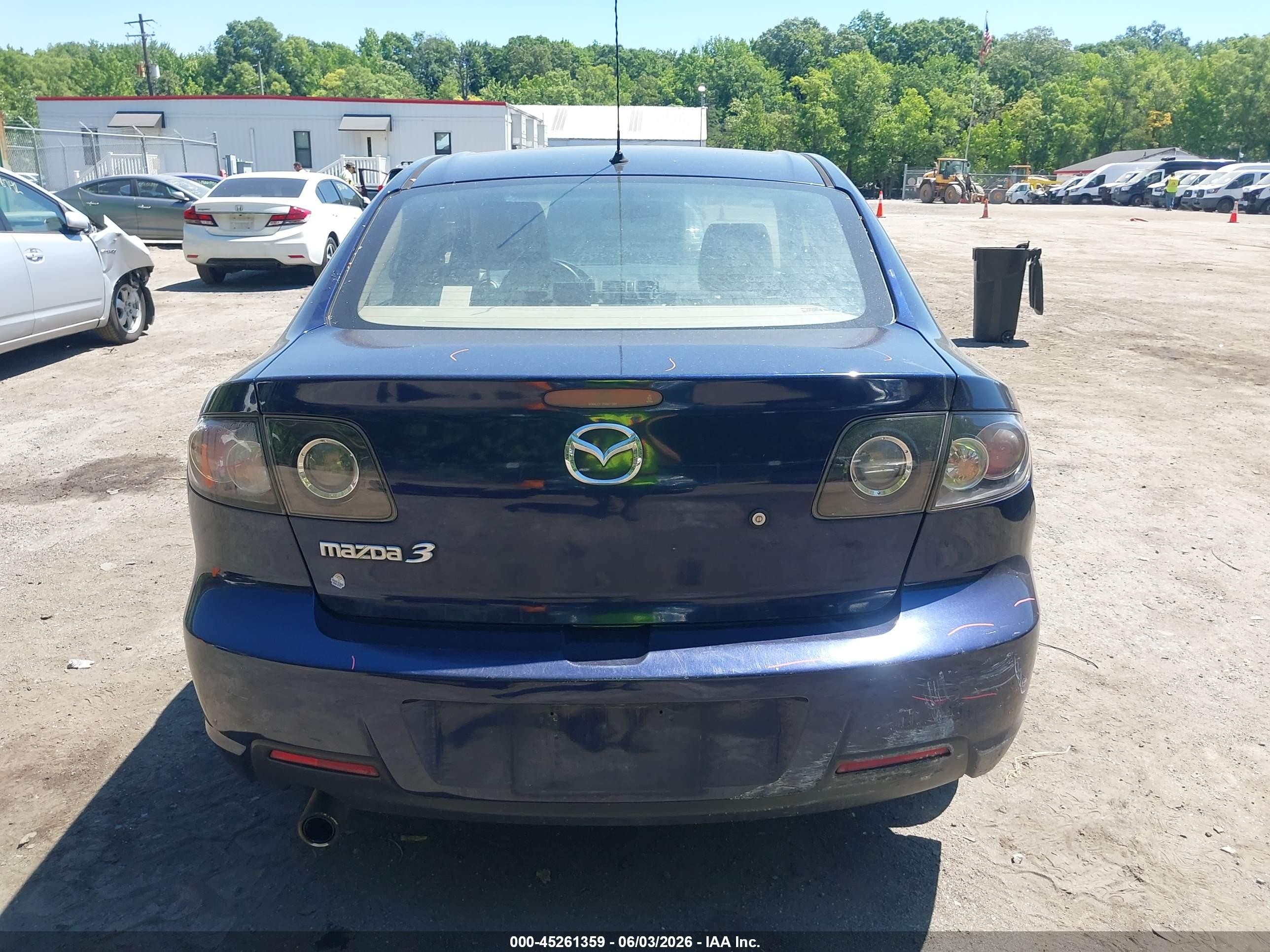 2009 Mazda Mazda3 I Blue vin: JM1BK32F791189663
