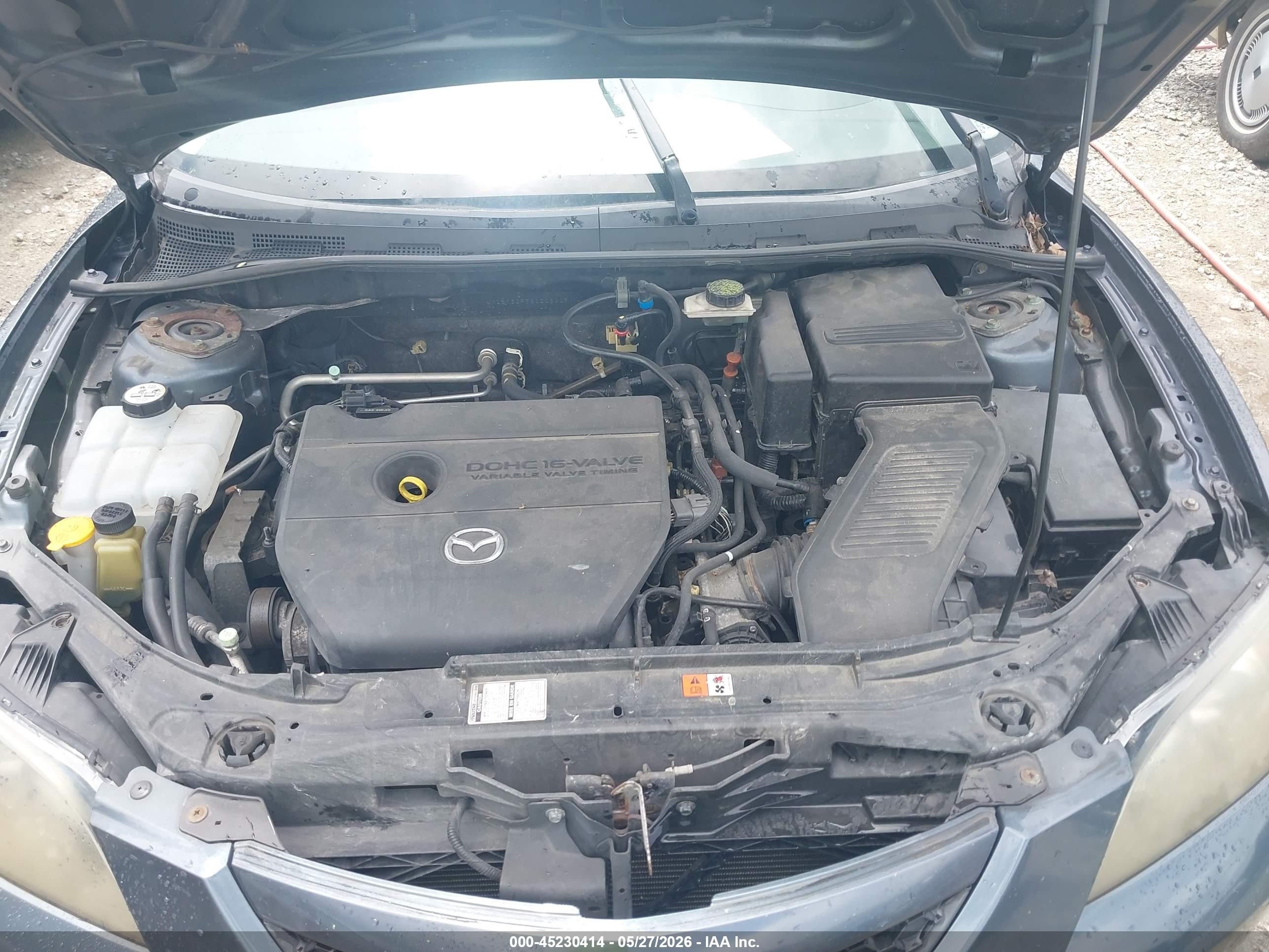 2009 Mazda Mazda3 I Gray vin: JM1BK32F791206915