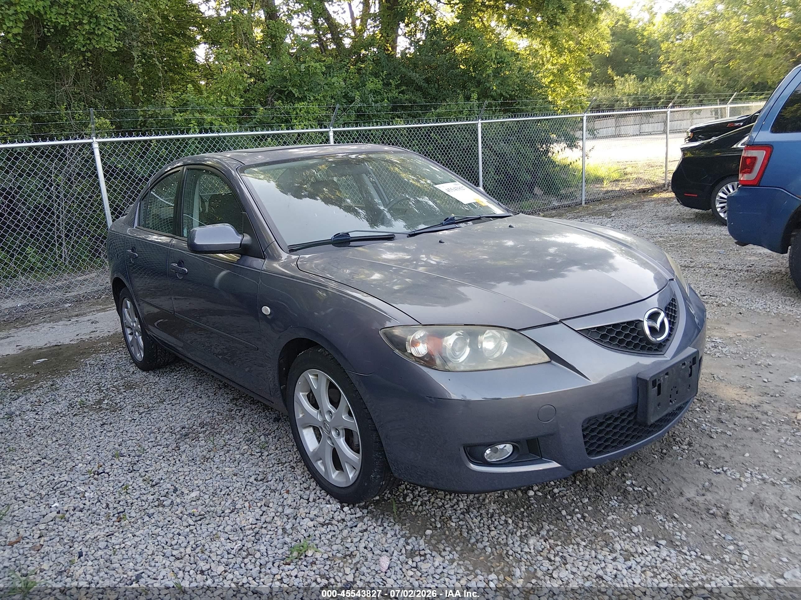 2009 Mazda Mazda3 I Gray vin: JM1BK32F791221706