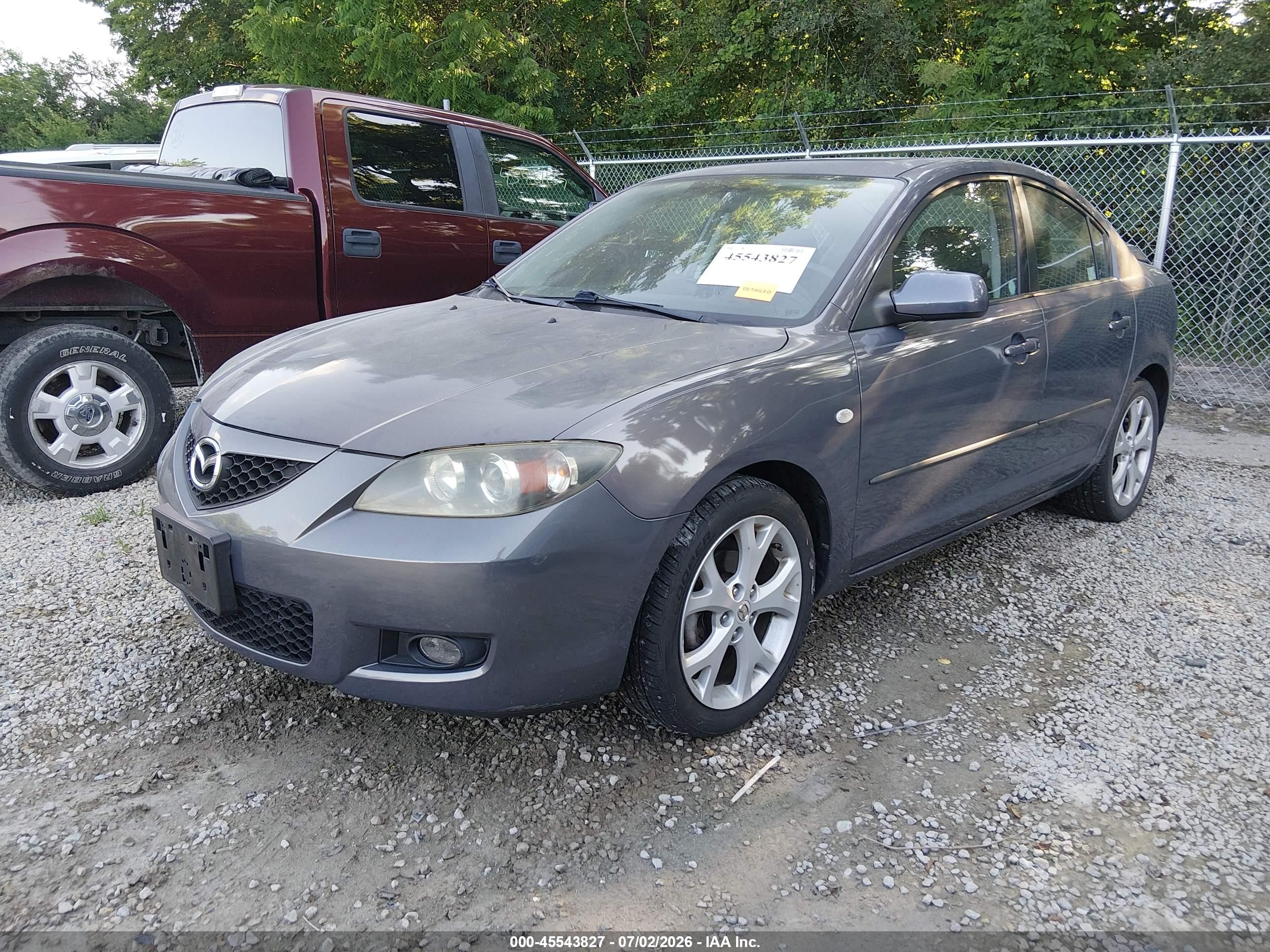 2009 Mazda Mazda3 I Gray vin: JM1BK32F791221706