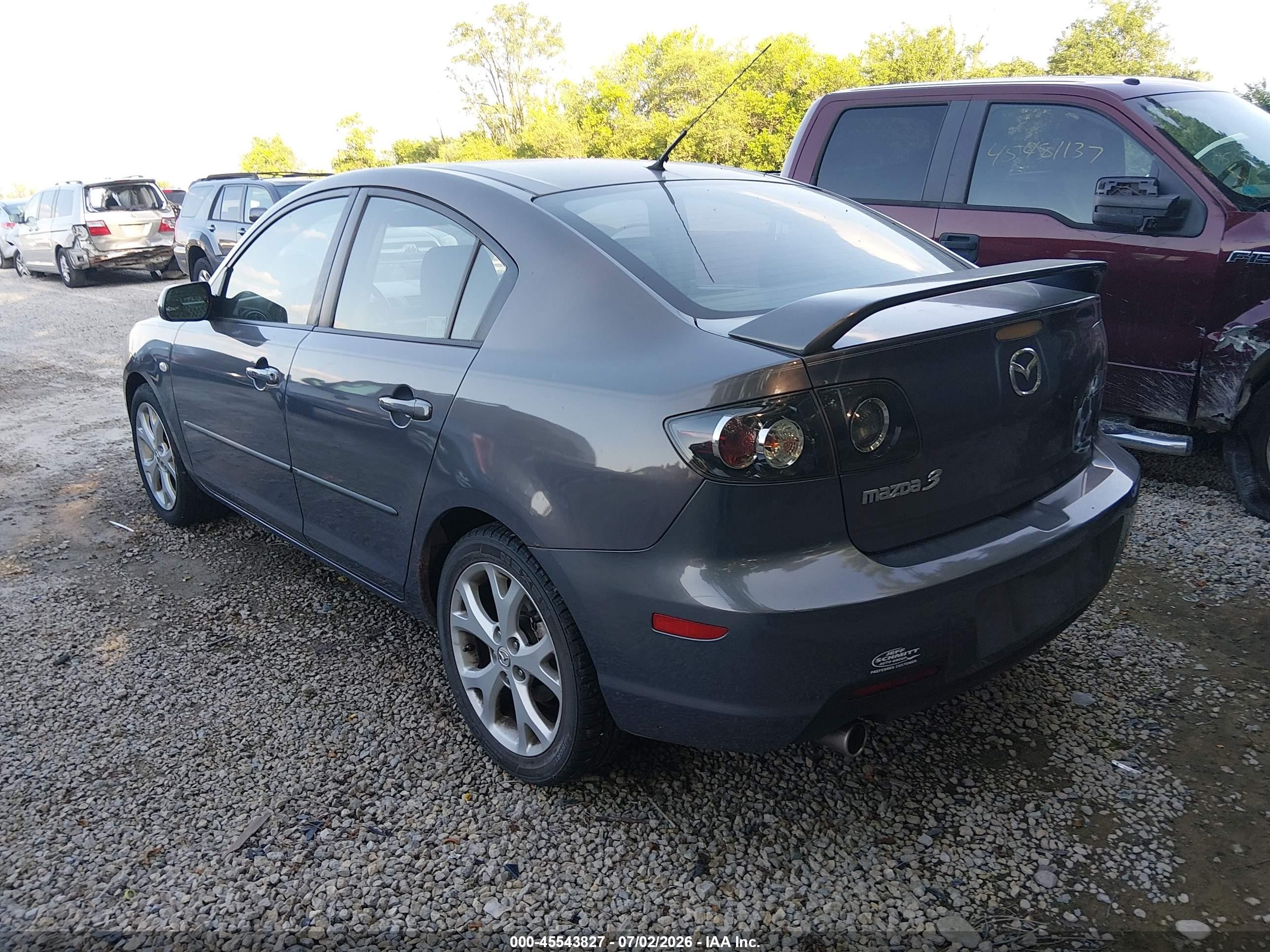 2009 Mazda Mazda3 I Gray vin: JM1BK32F791221706
