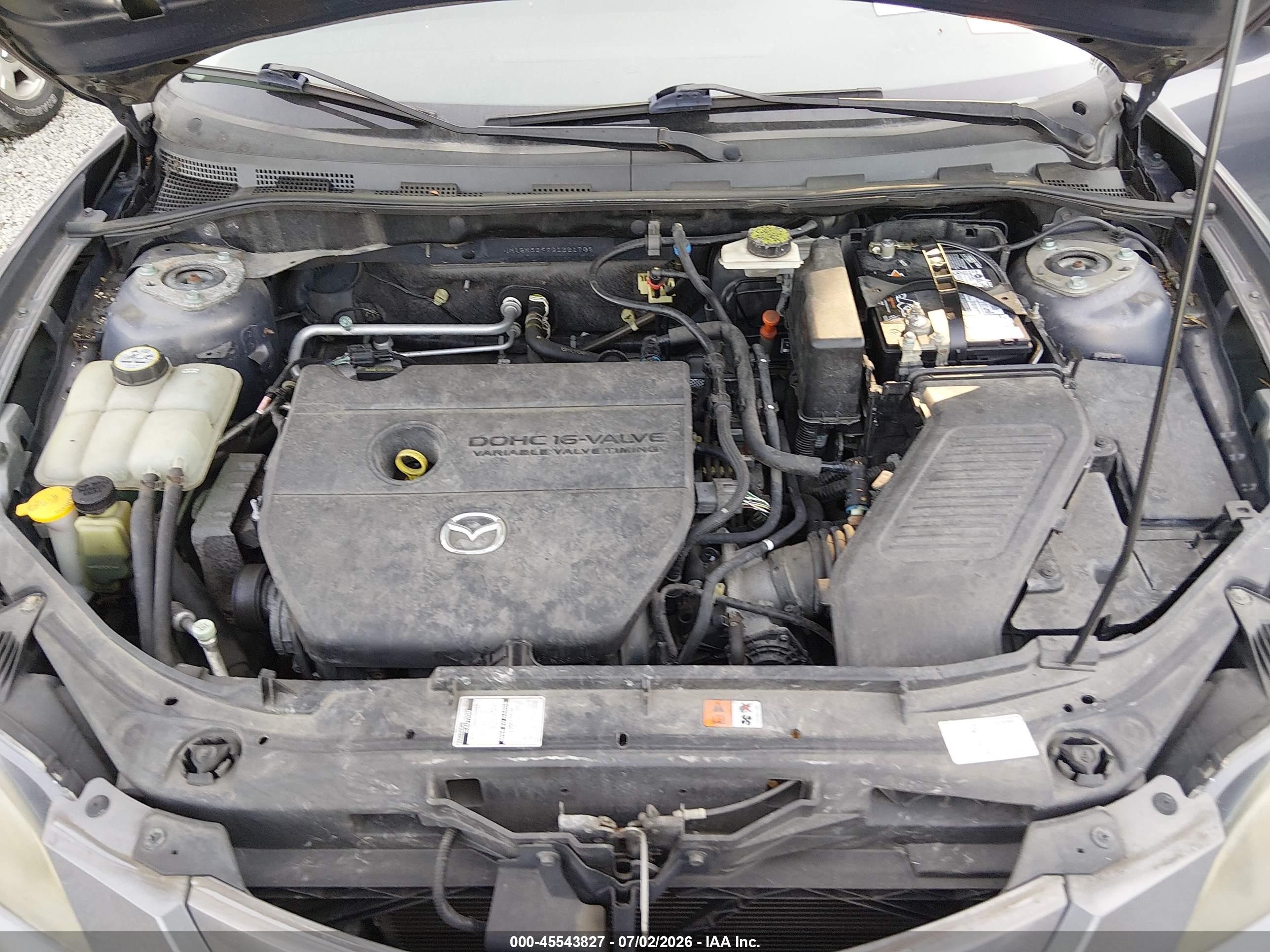 2009 Mazda Mazda3 I Gray vin: JM1BK32F791221706