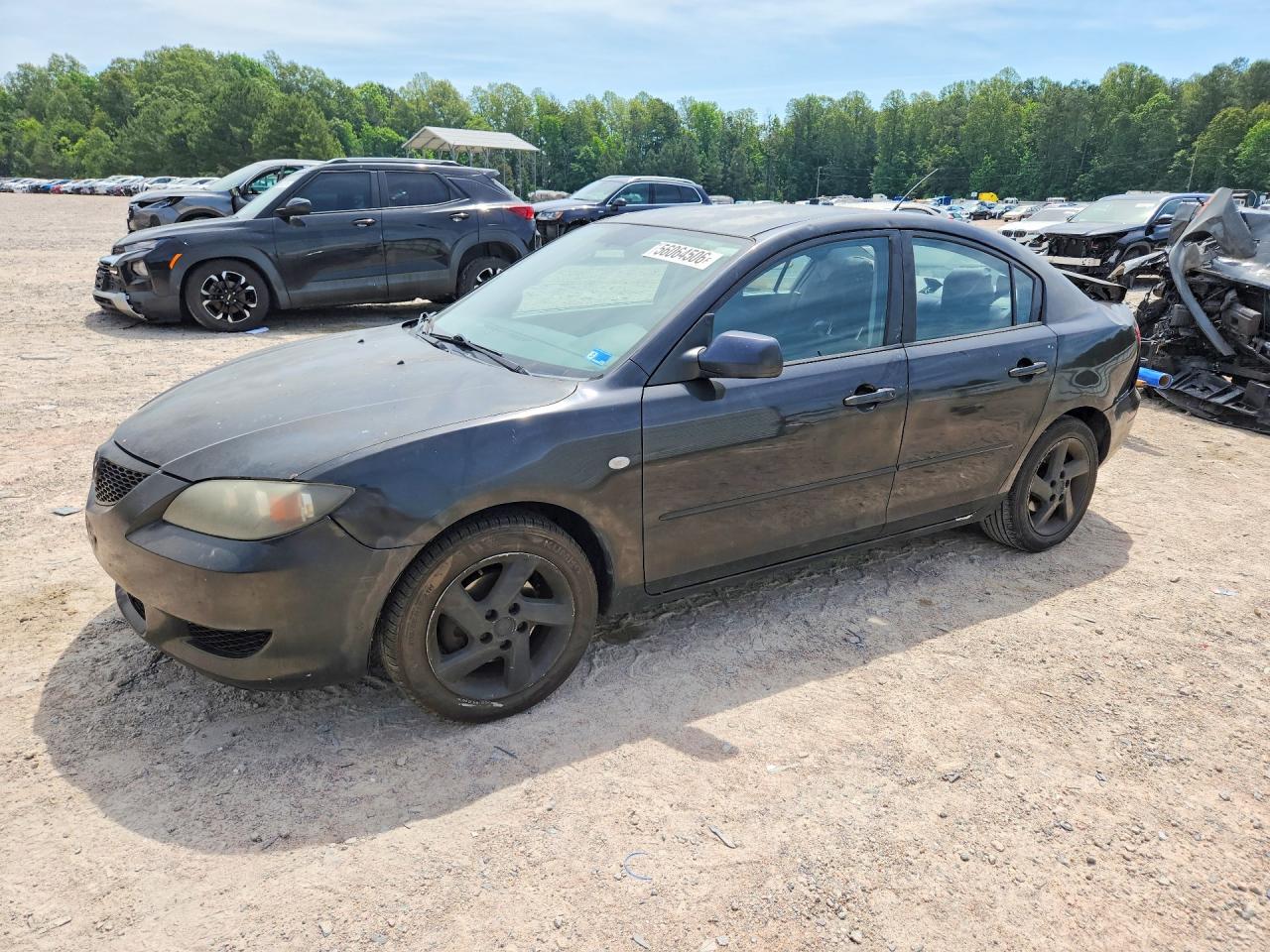 2006 Mazda 3 I Charcoal vin: JM1BK32F861483763