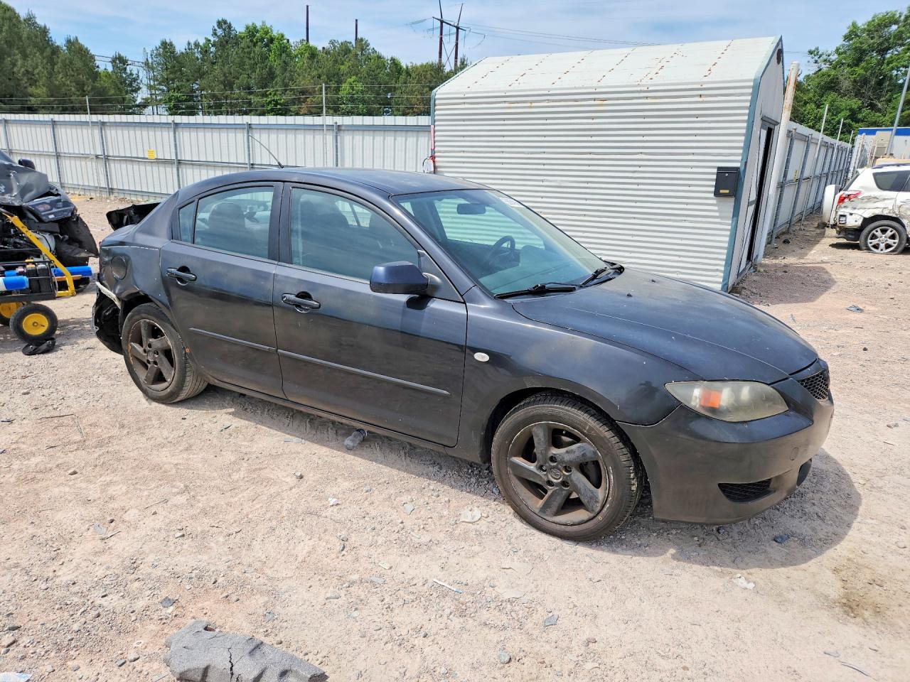 2006 Mazda 3 I Charcoal vin: JM1BK32F861483763