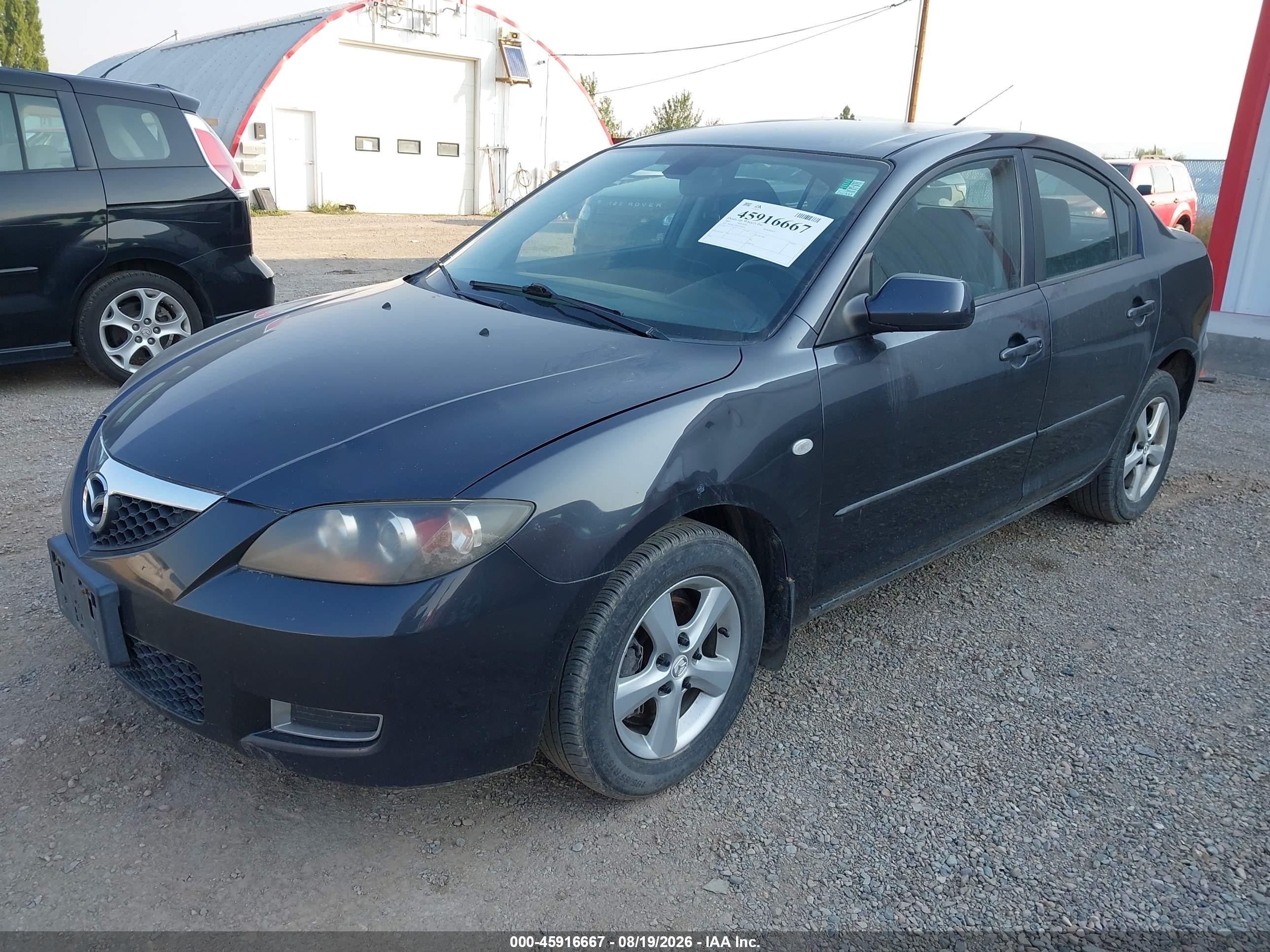 2007 Mazda Mazda3 I/i Sport Black vin: JM1BK32F871725050