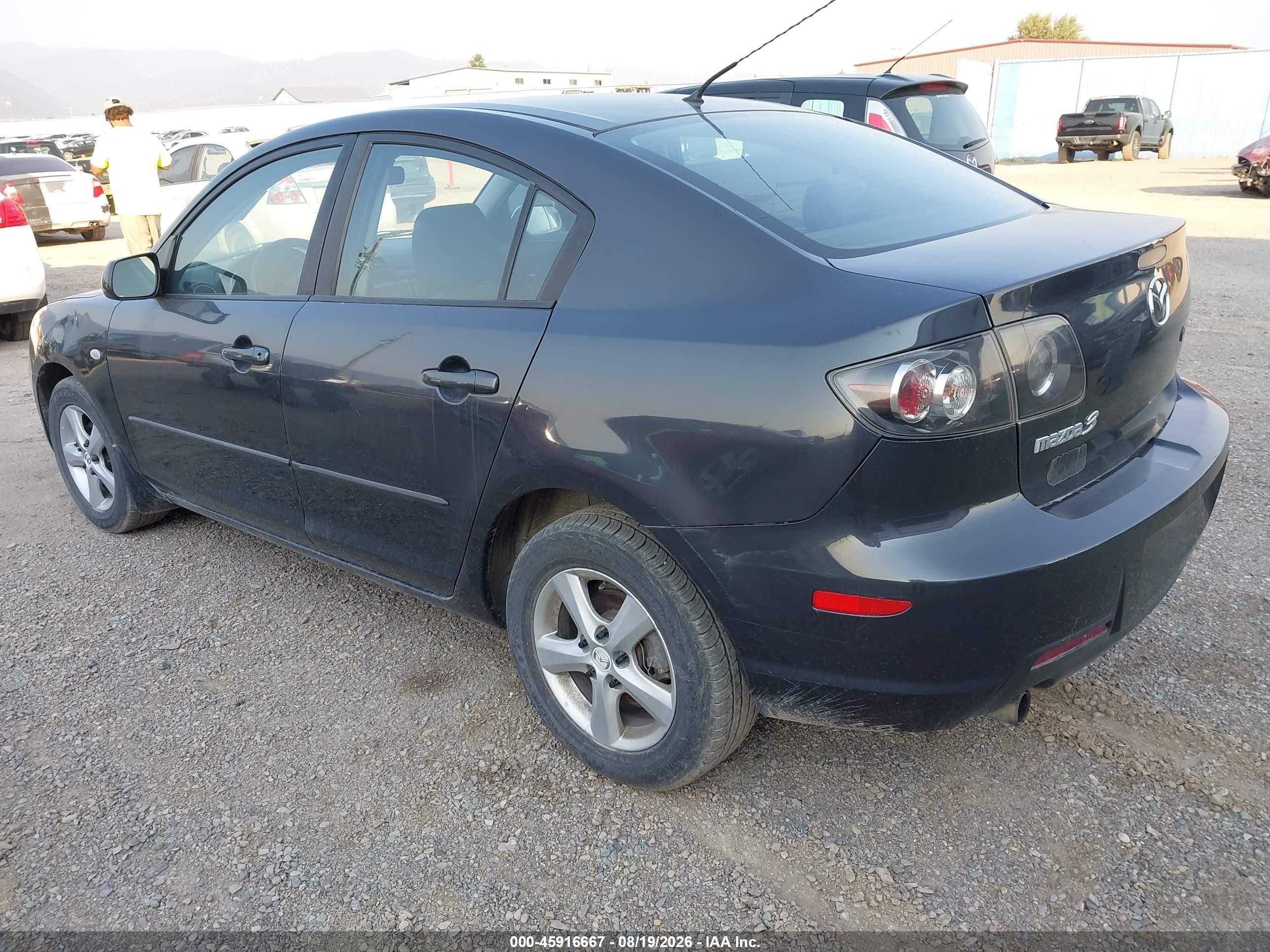2007 Mazda Mazda3 I/i Sport Black vin: JM1BK32F871725050