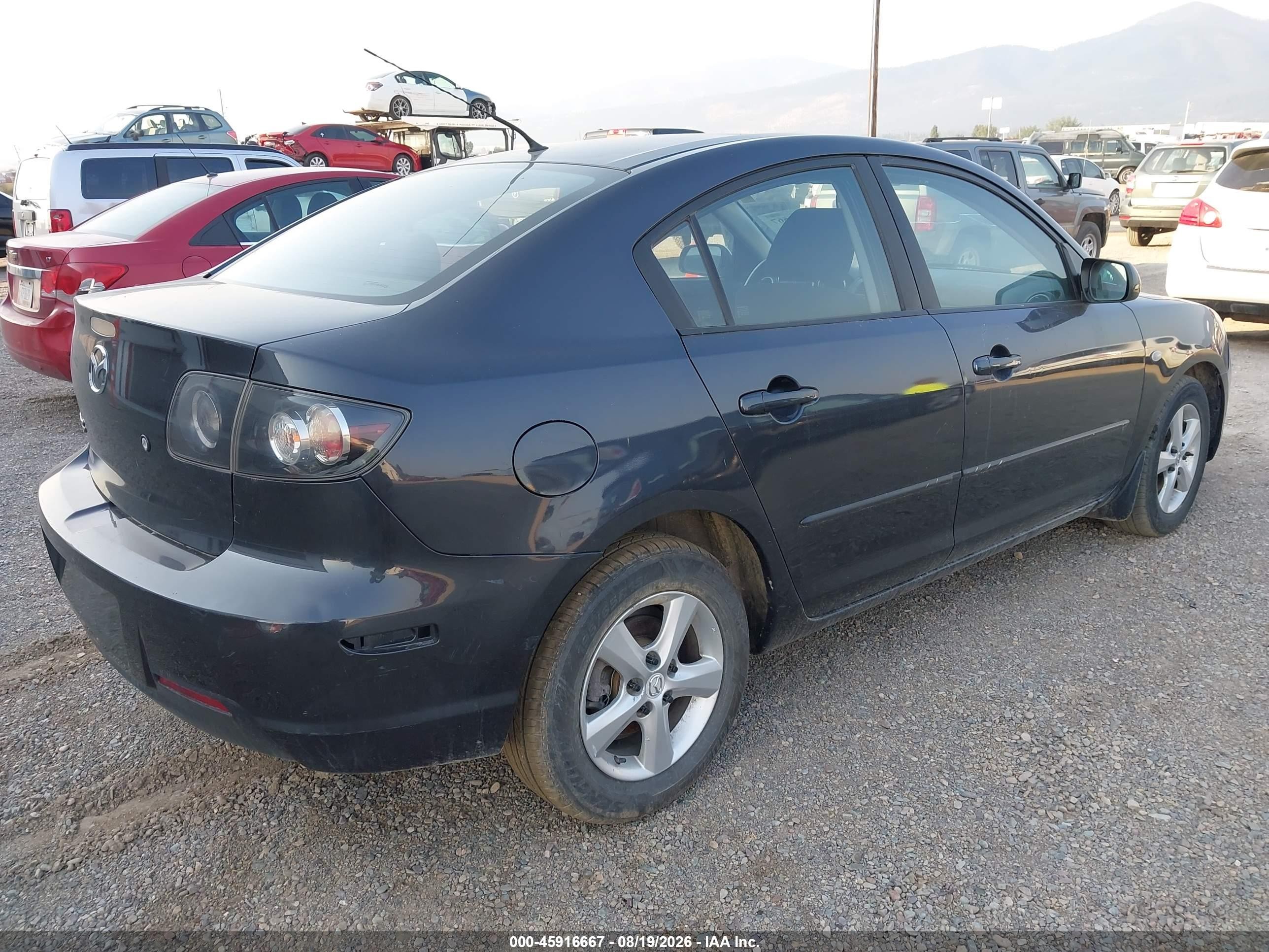 2007 Mazda Mazda3 I/i Sport Black vin: JM1BK32F871725050
