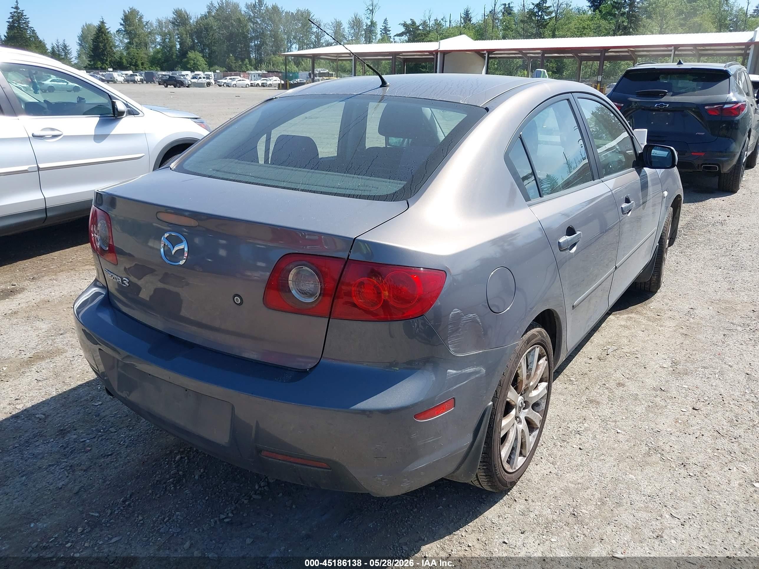 2008 Mazda Mazda3 I Touring Value Серый vin: JM1BK32F881130457