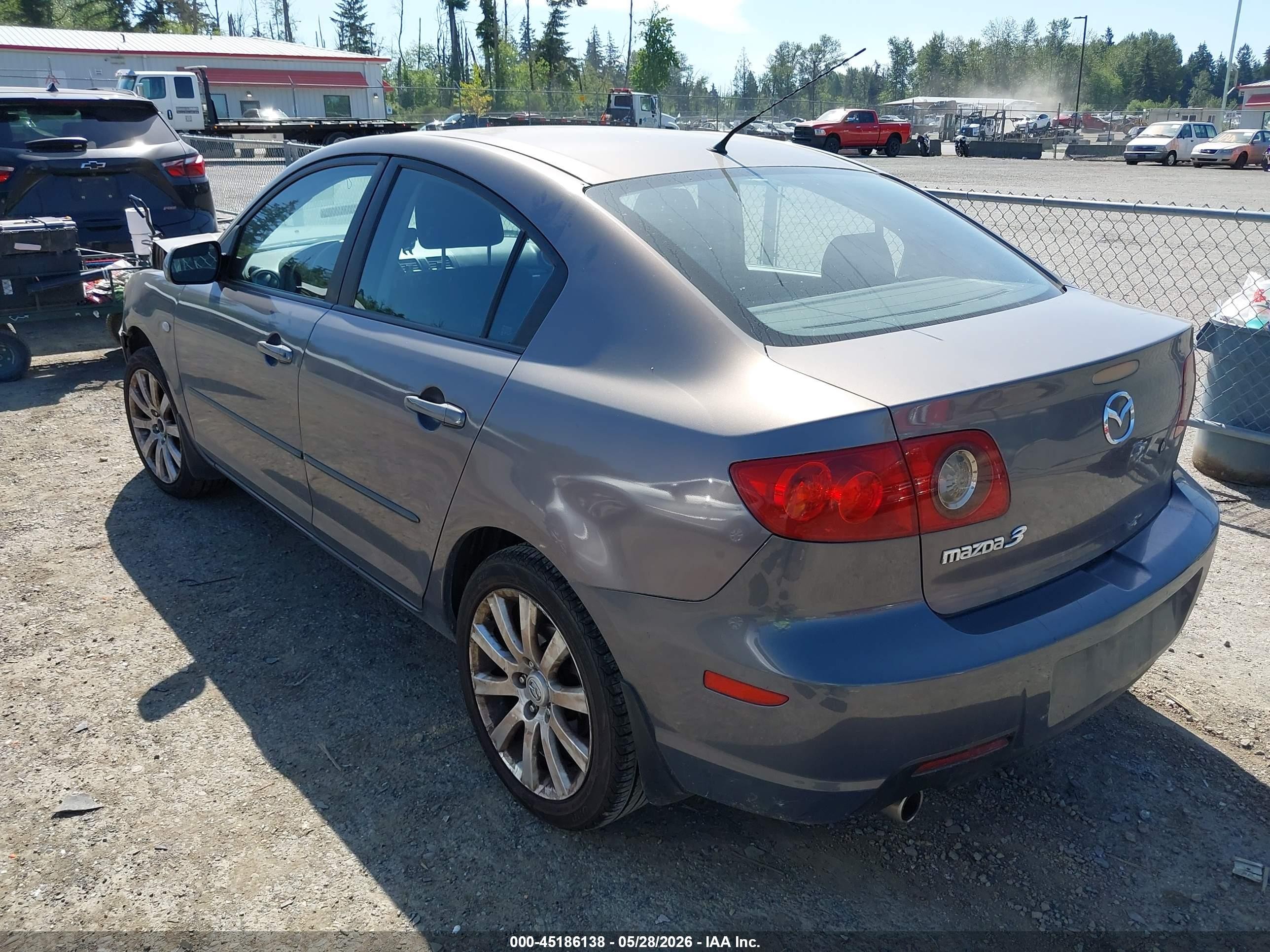 2008 Mazda Mazda3 I Touring Value Серый vin: JM1BK32F881130457