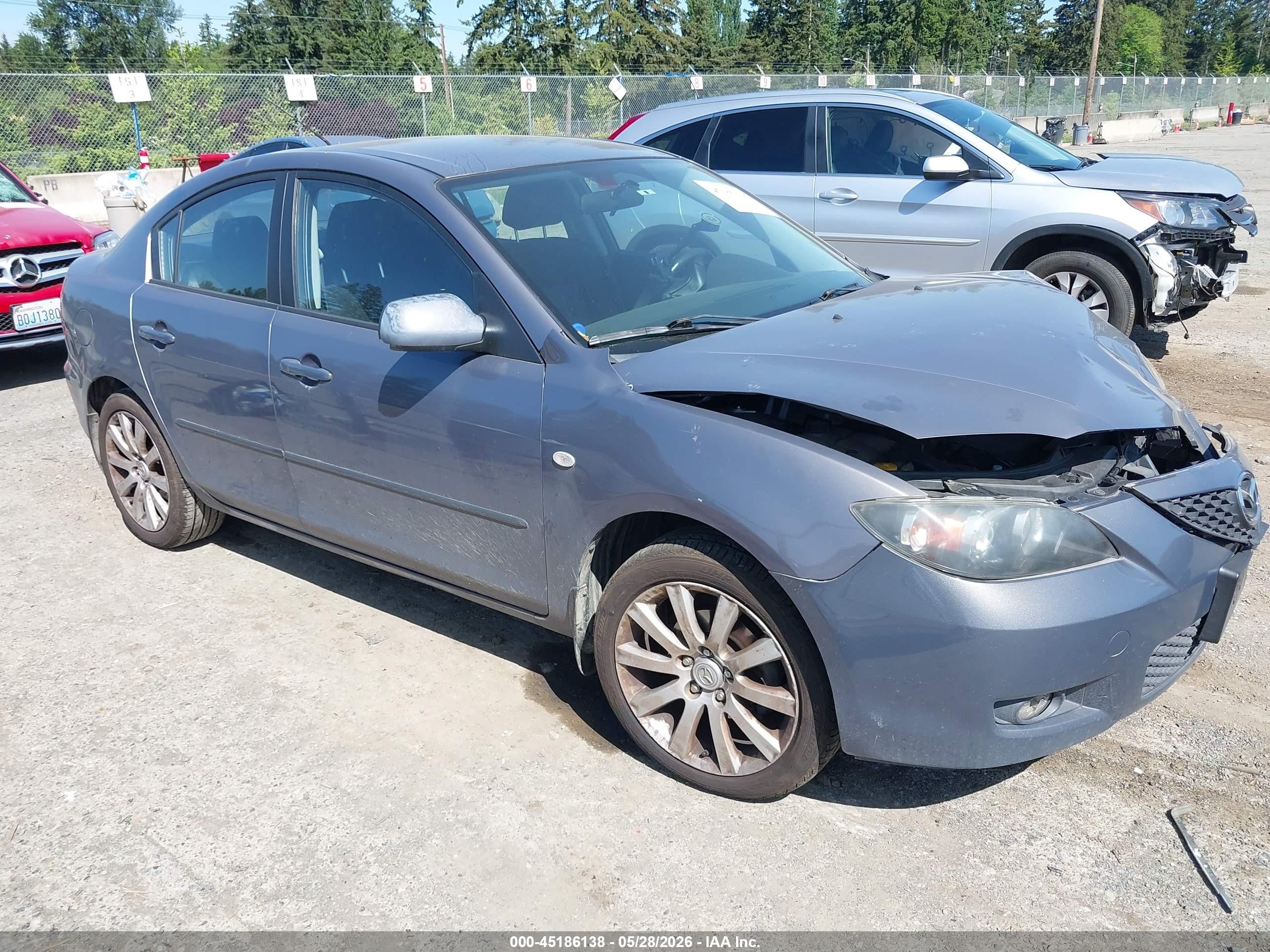 2008 Mazda Mazda3 I Touring Value Серый vin: JM1BK32F881130457