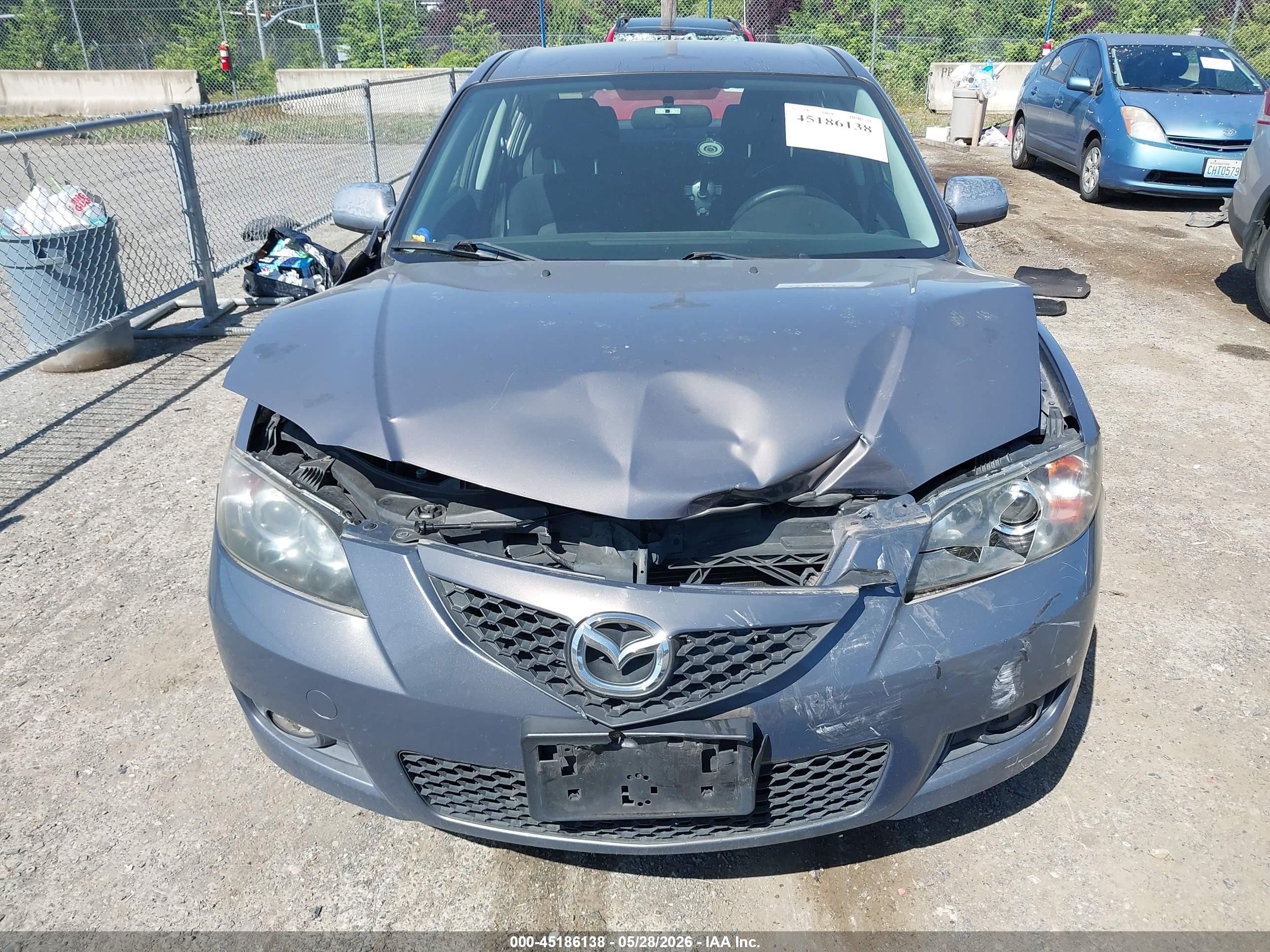 2008 Mazda Mazda3 I Touring Value Серый vin: JM1BK32F881130457