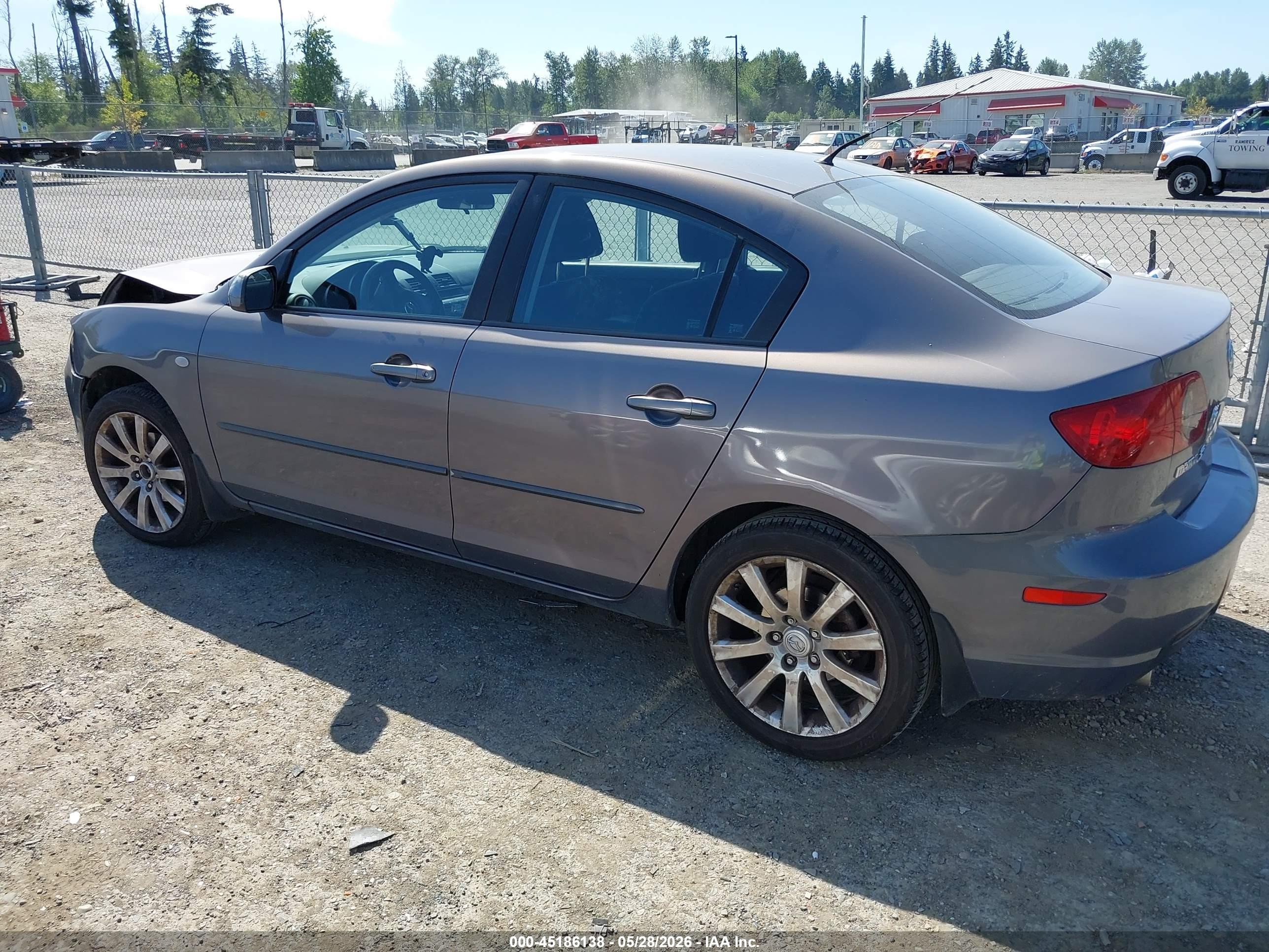 2008 Mazda Mazda3 I Touring Value Серый vin: JM1BK32F881130457