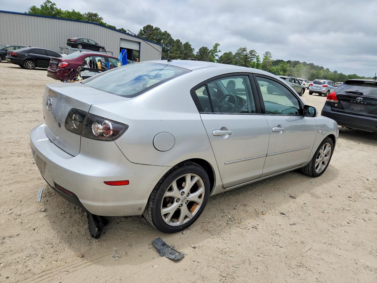 2008 Mazda 3 I Silver vin: JM1BK32F881133309