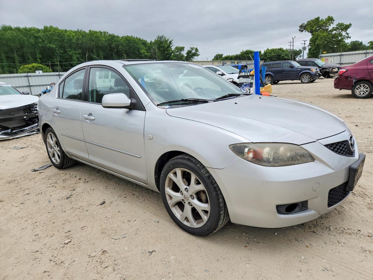 2008 Mazda 3 I Silver vin: JM1BK32F881133309