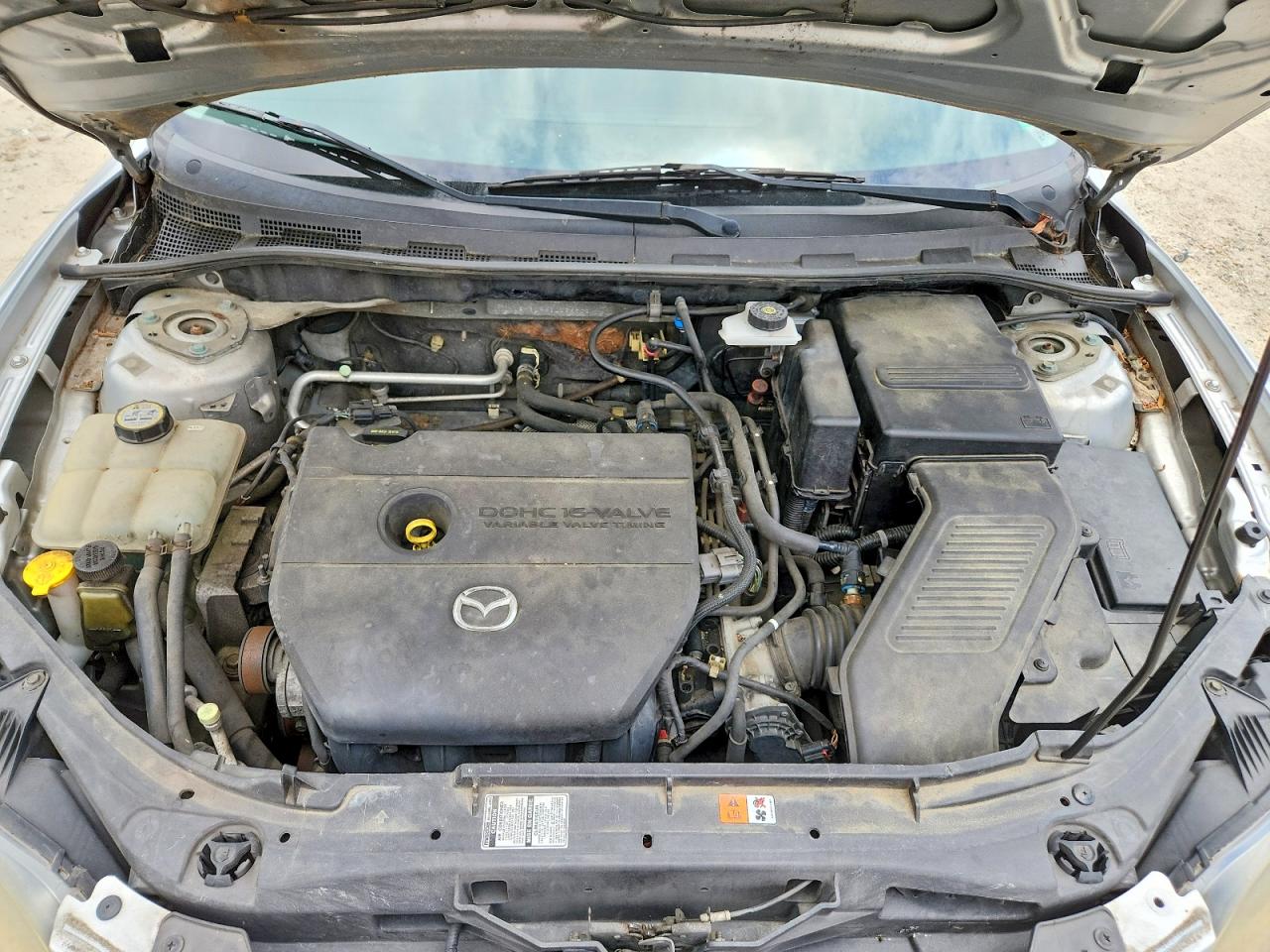 2008 Mazda 3 I Silver vin: JM1BK32F881133309