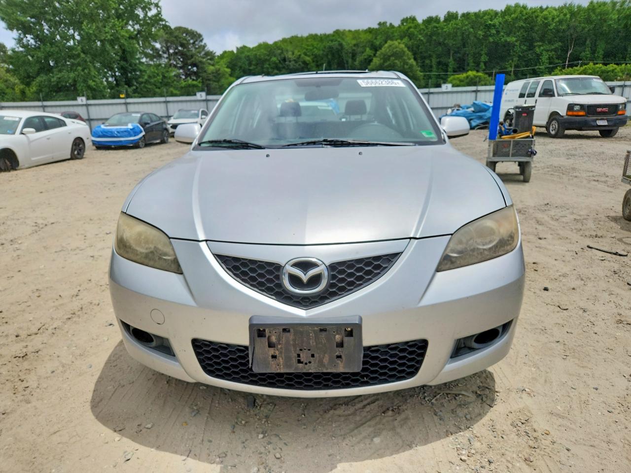2008 Mazda 3 I Silver vin: JM1BK32F881133309