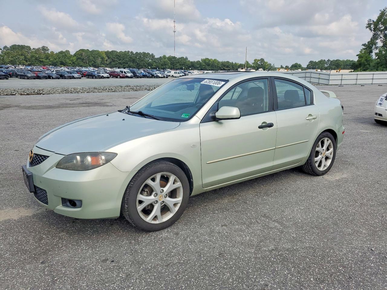 2008 Mazda 3 I Green vin: JM1BK32F881147596