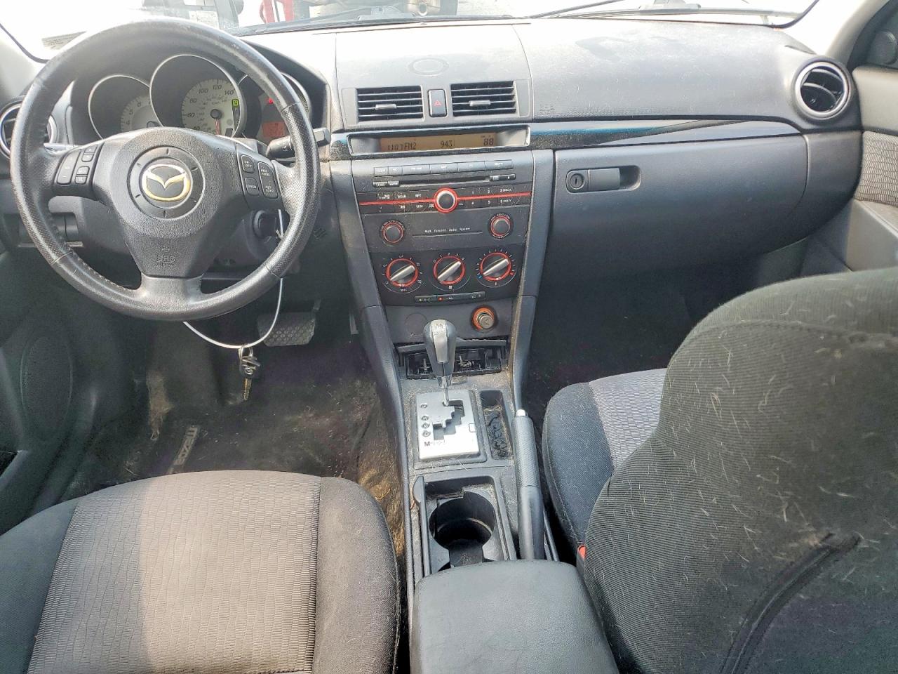 2008 Mazda 3 I Green vin: JM1BK32F881147596