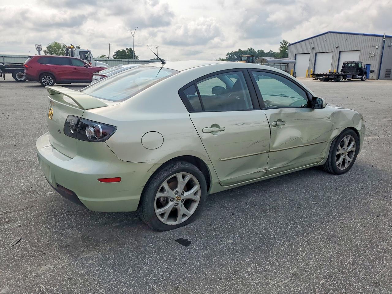 2008 Mazda 3 I Green vin: JM1BK32F881147596