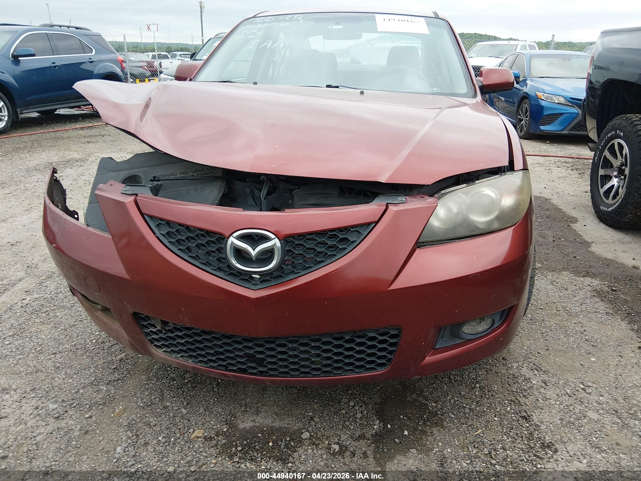 2008 Mazda Mazda3 I Touring Value Red vin: JM1BK32F881183773
