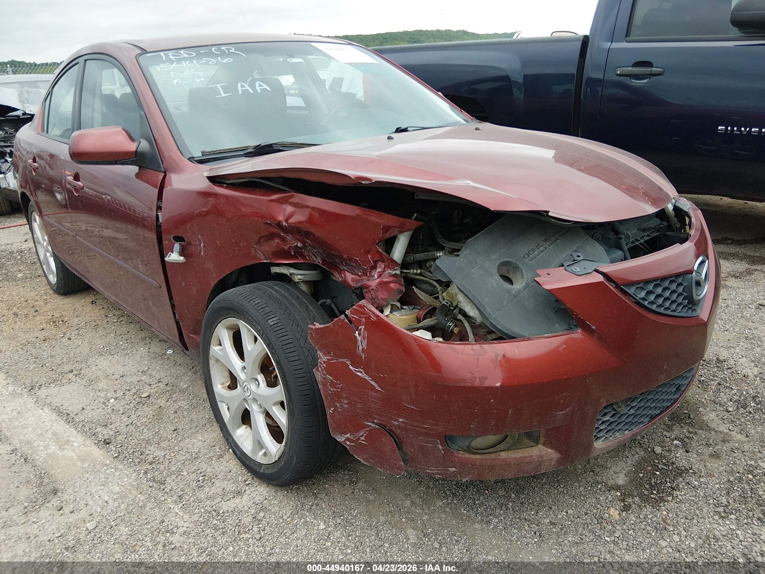 2008 Mazda Mazda3 I Touring Value Red vin: JM1BK32F881183773