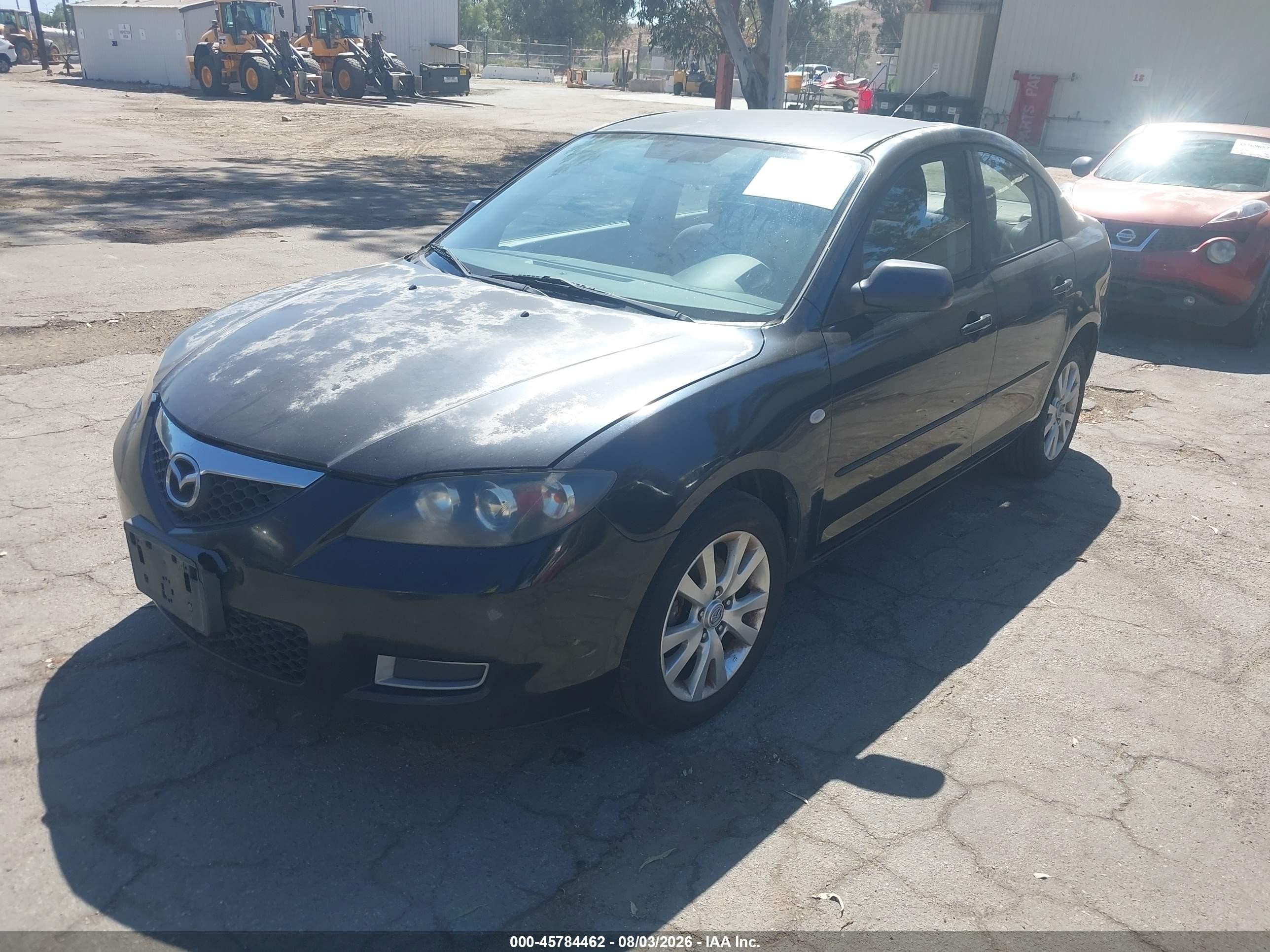 2008 Mazda Mazda3 I Black vin: JM1BK32F881870980