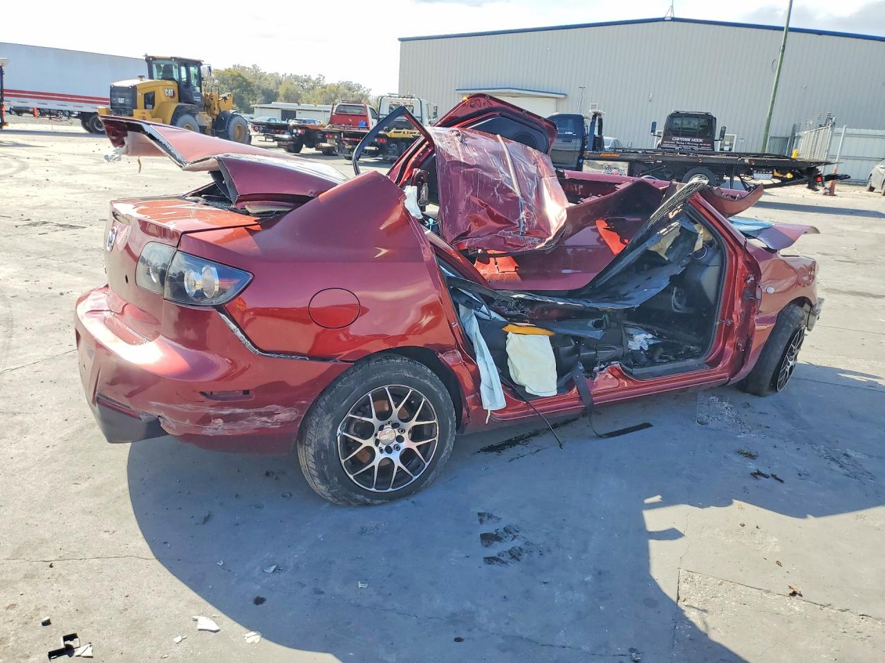 2009 Mazda 3 I Maroon vin: JM1BK32F891252561