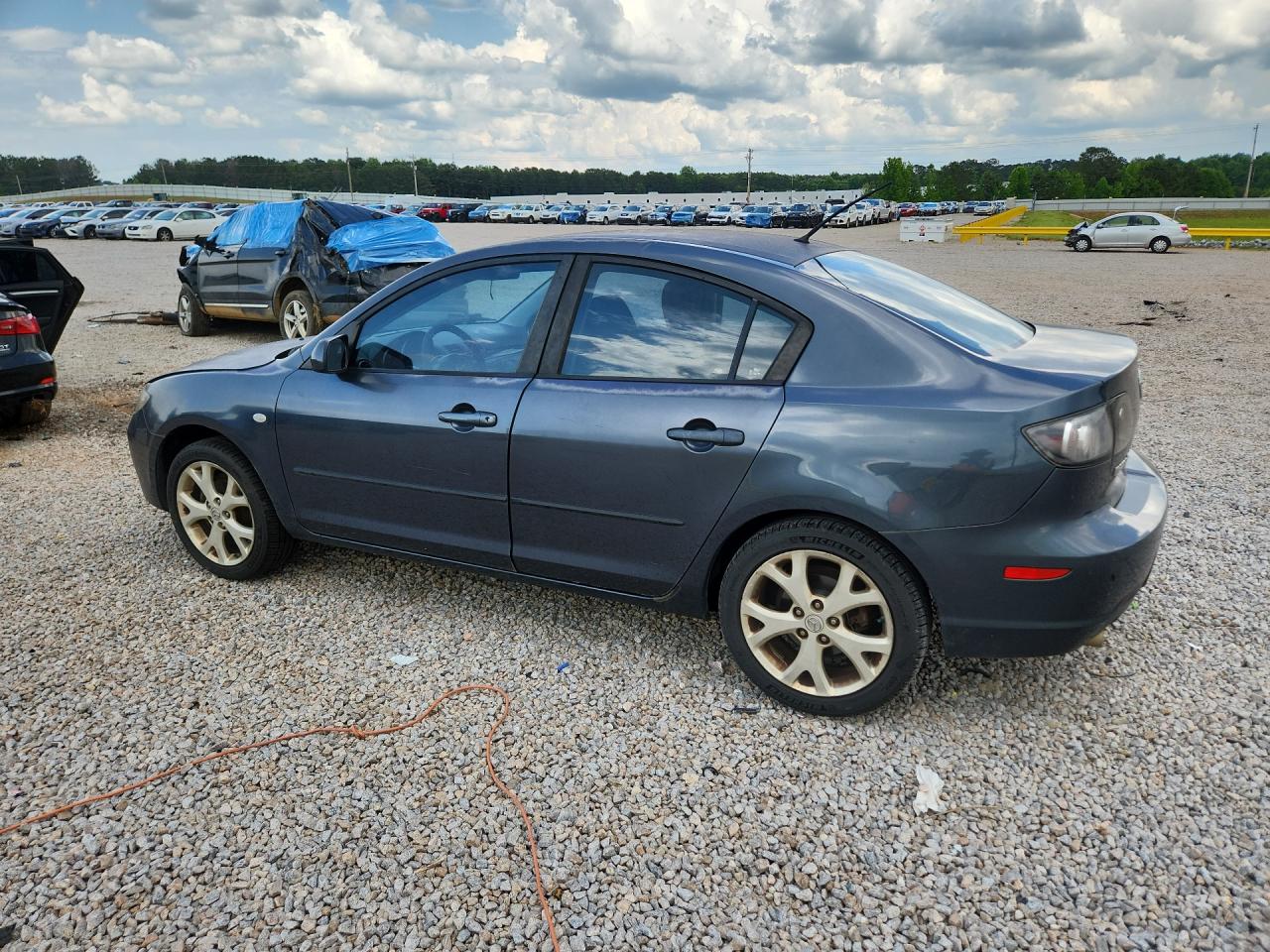 2008 Mazda 3 I Gray vin: JM1BK32F981121914