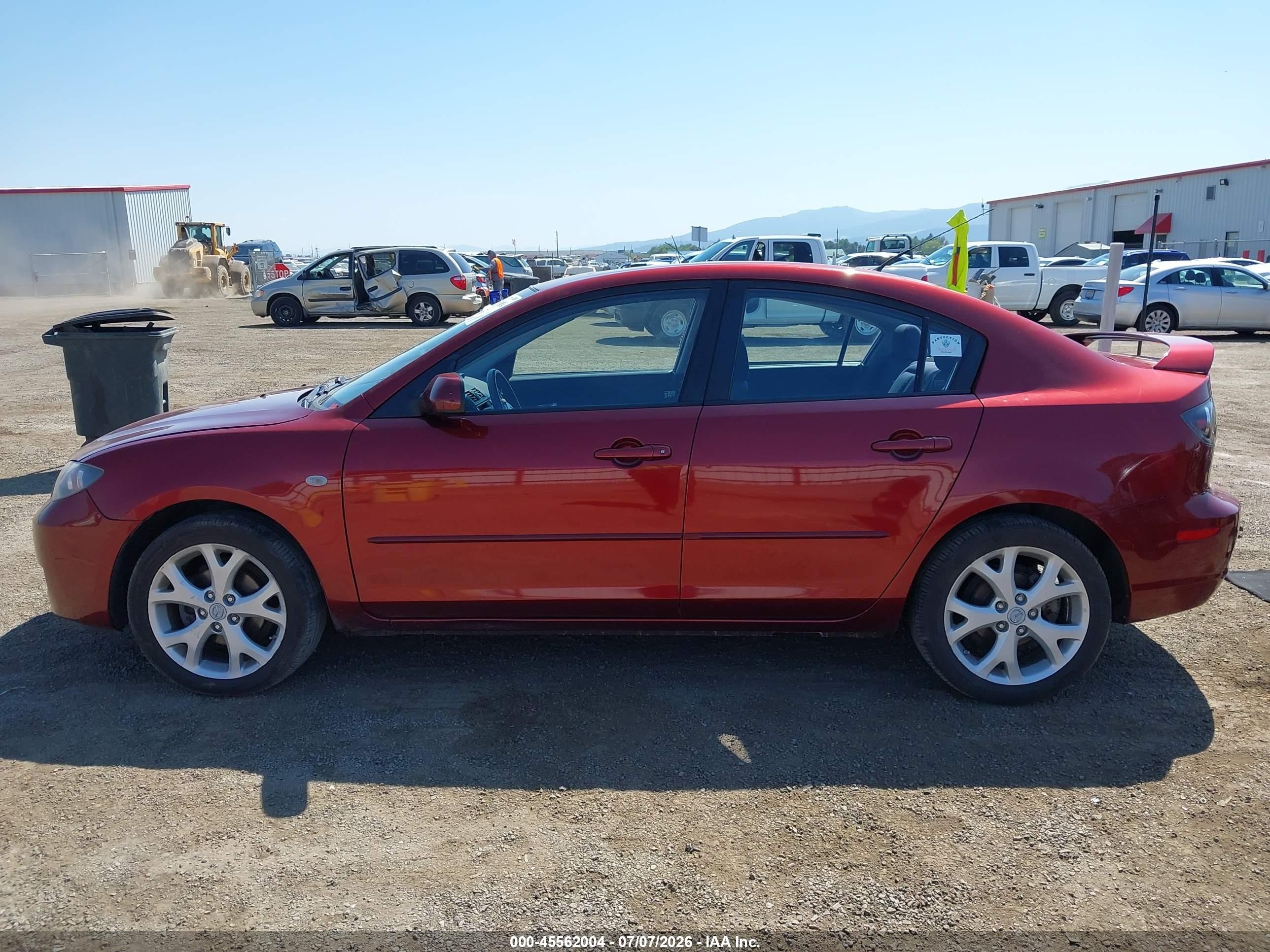 2008 Mazda Mazda3 I Touring Value Red vin: JM1BK32F981179845