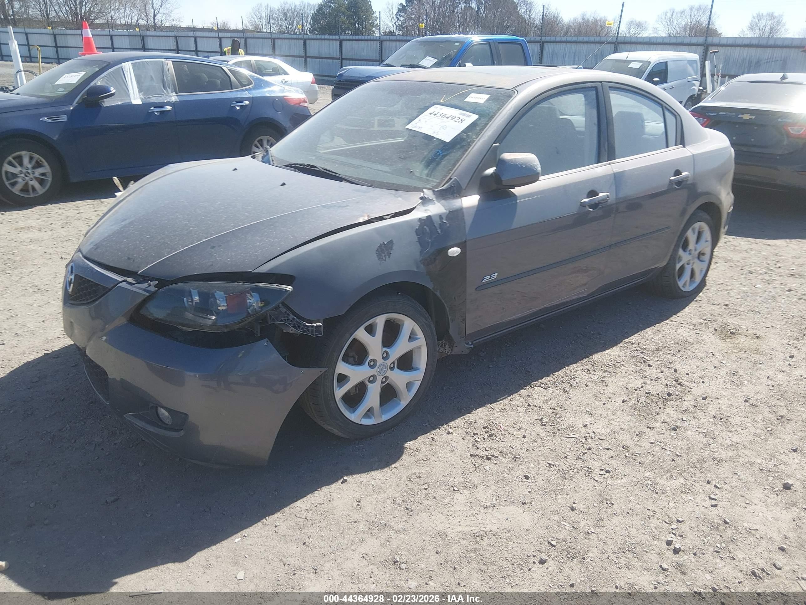 2008 Mazda Mazda3 I Touring Value Gray vin: JM1BK32F981183250