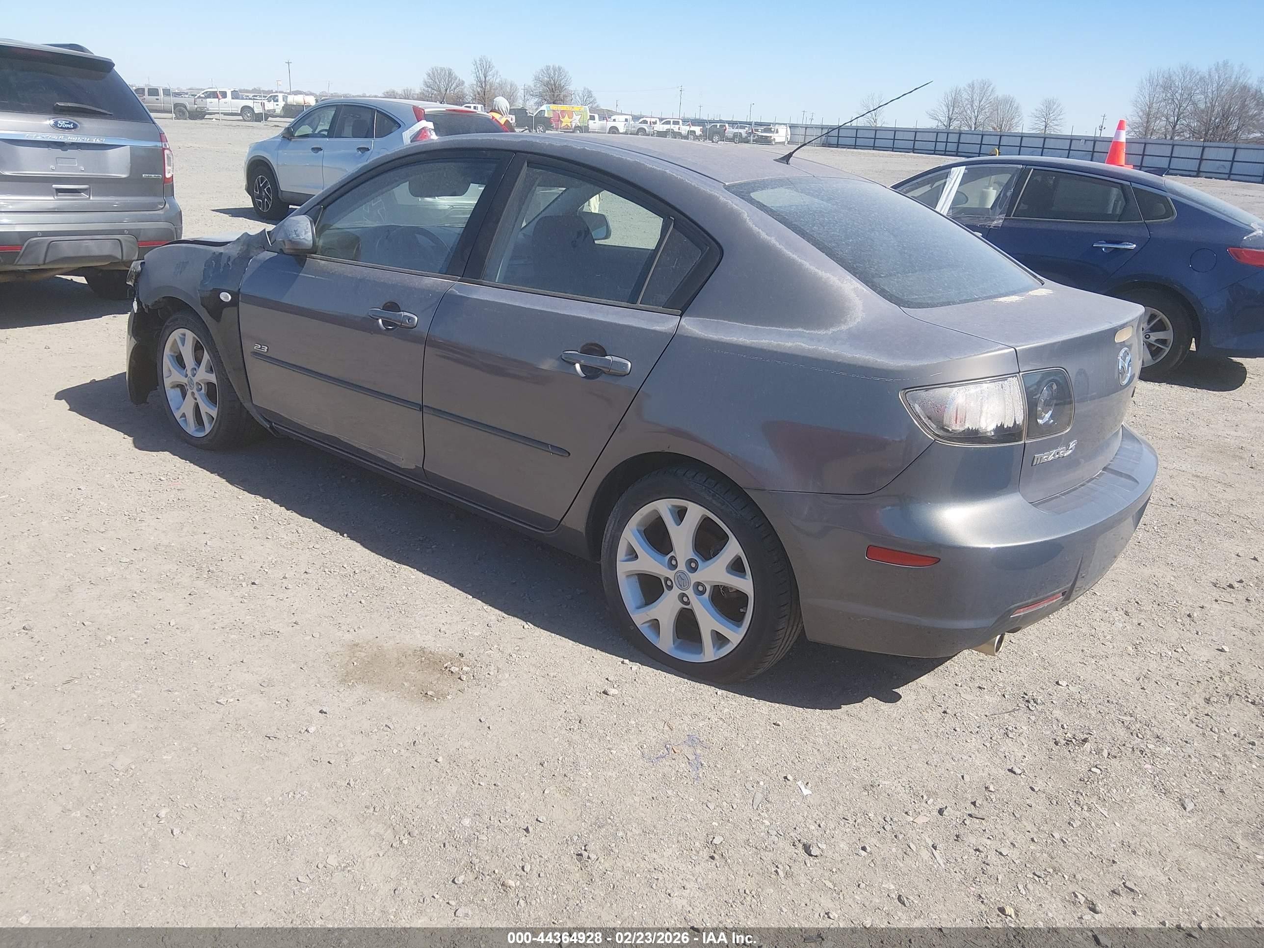 2008 Mazda Mazda3 I Touring Value Gray vin: JM1BK32F981183250