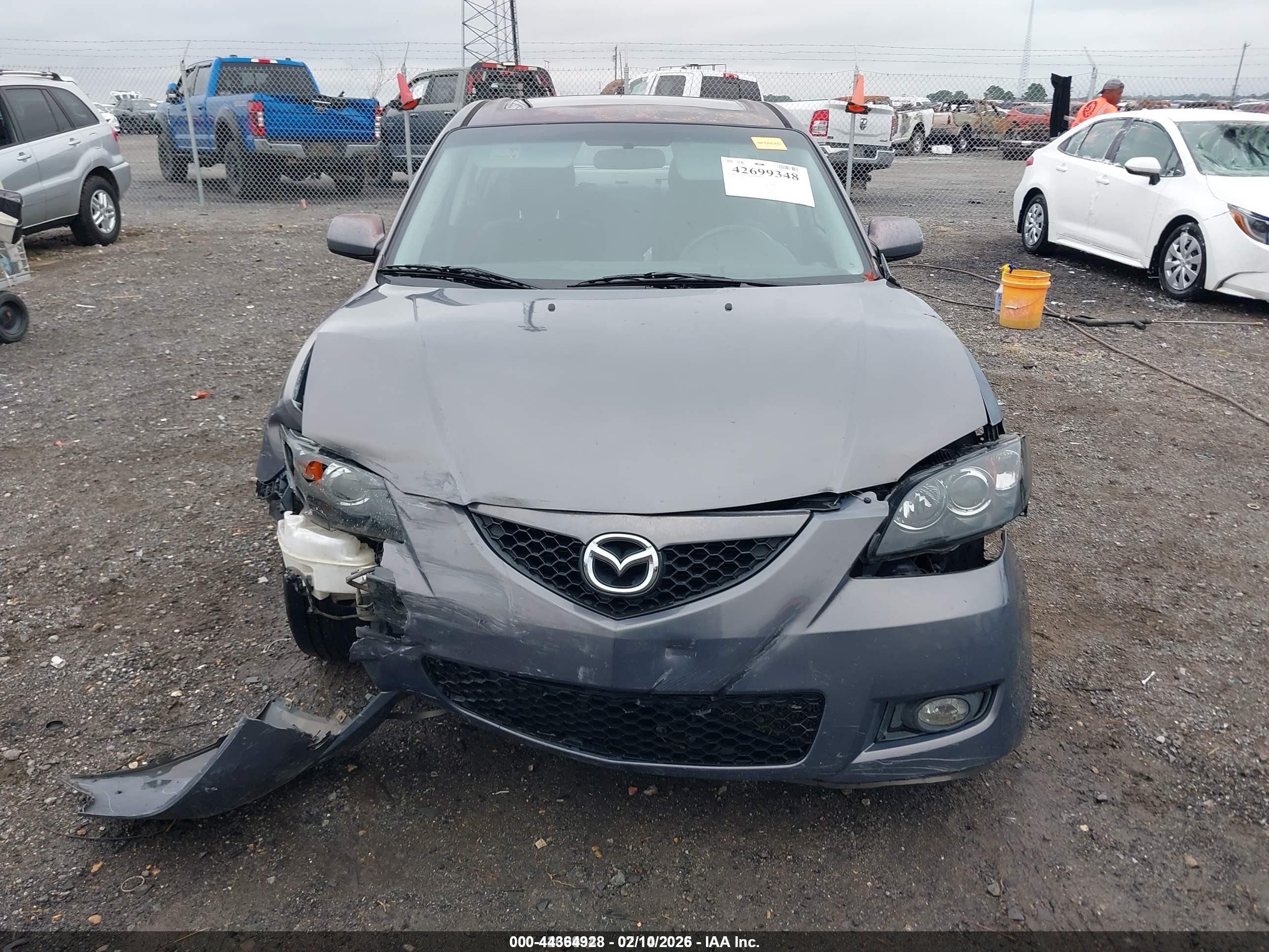 2008 Mazda Mazda3 I Touring Value Gray vin: JM1BK32F981183250