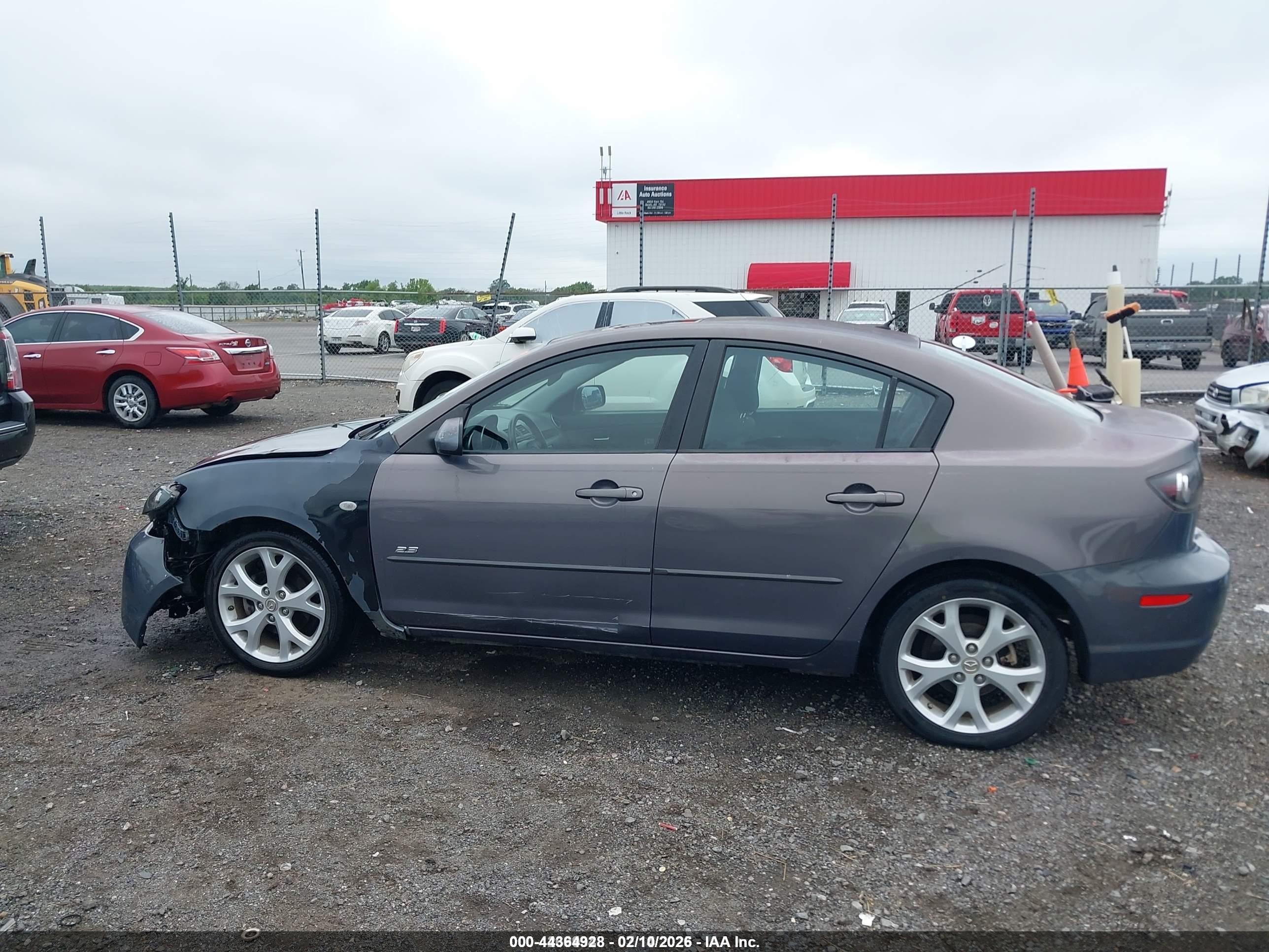 2008 Mazda Mazda3 I Touring Value Gray vin: JM1BK32F981183250