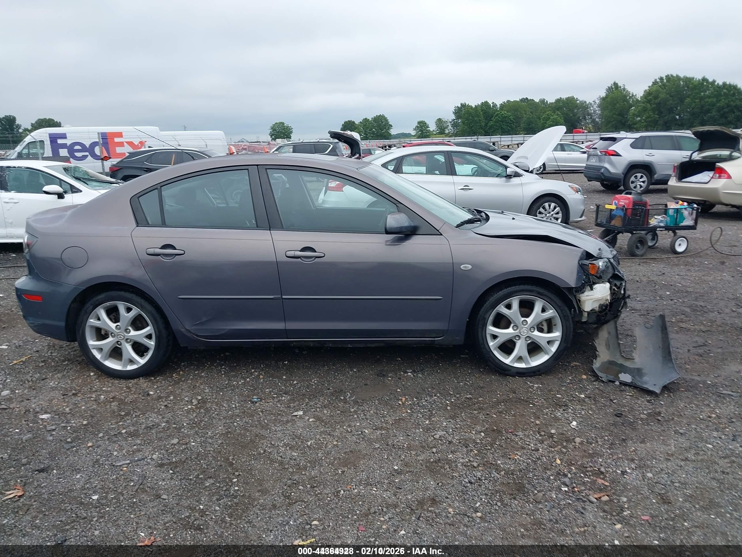 2008 Mazda Mazda3 I Touring Value Gray vin: JM1BK32F981183250