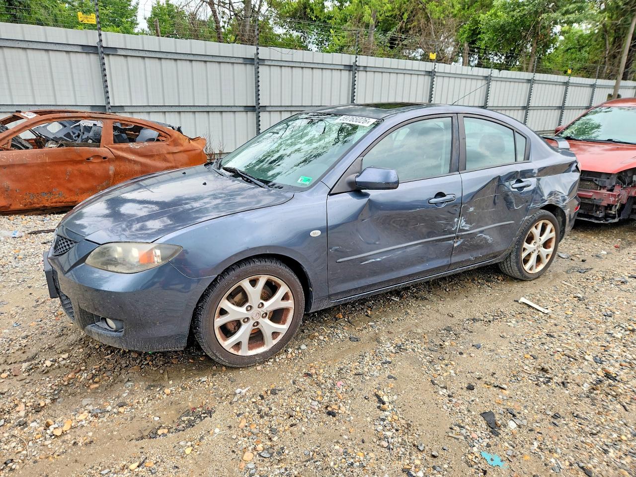 2008 Mazda 3 I Gray vin: JM1BK32F981183958