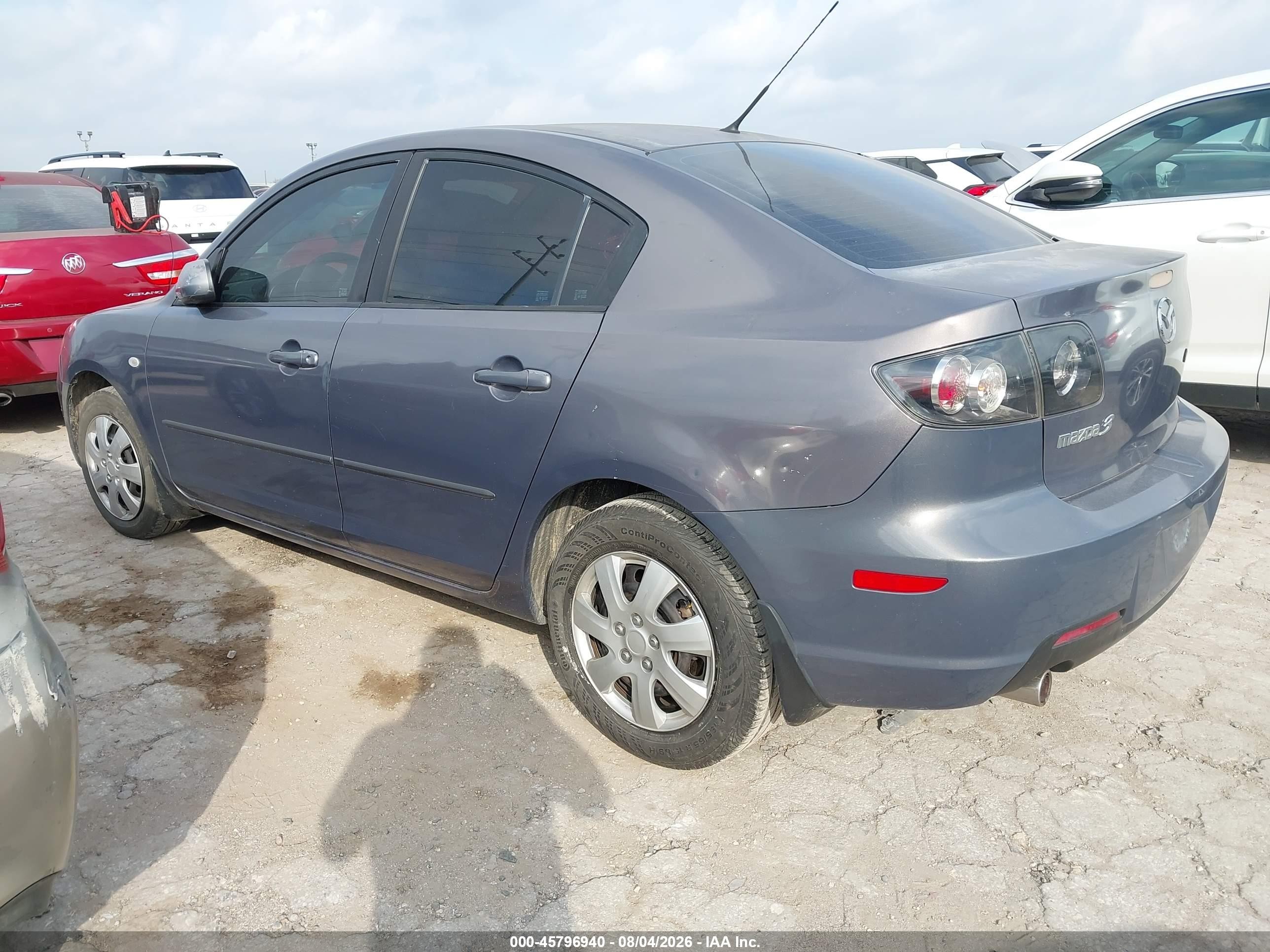 2008 Mazda Mazda3   Gray vin: JM1BK32F981781130