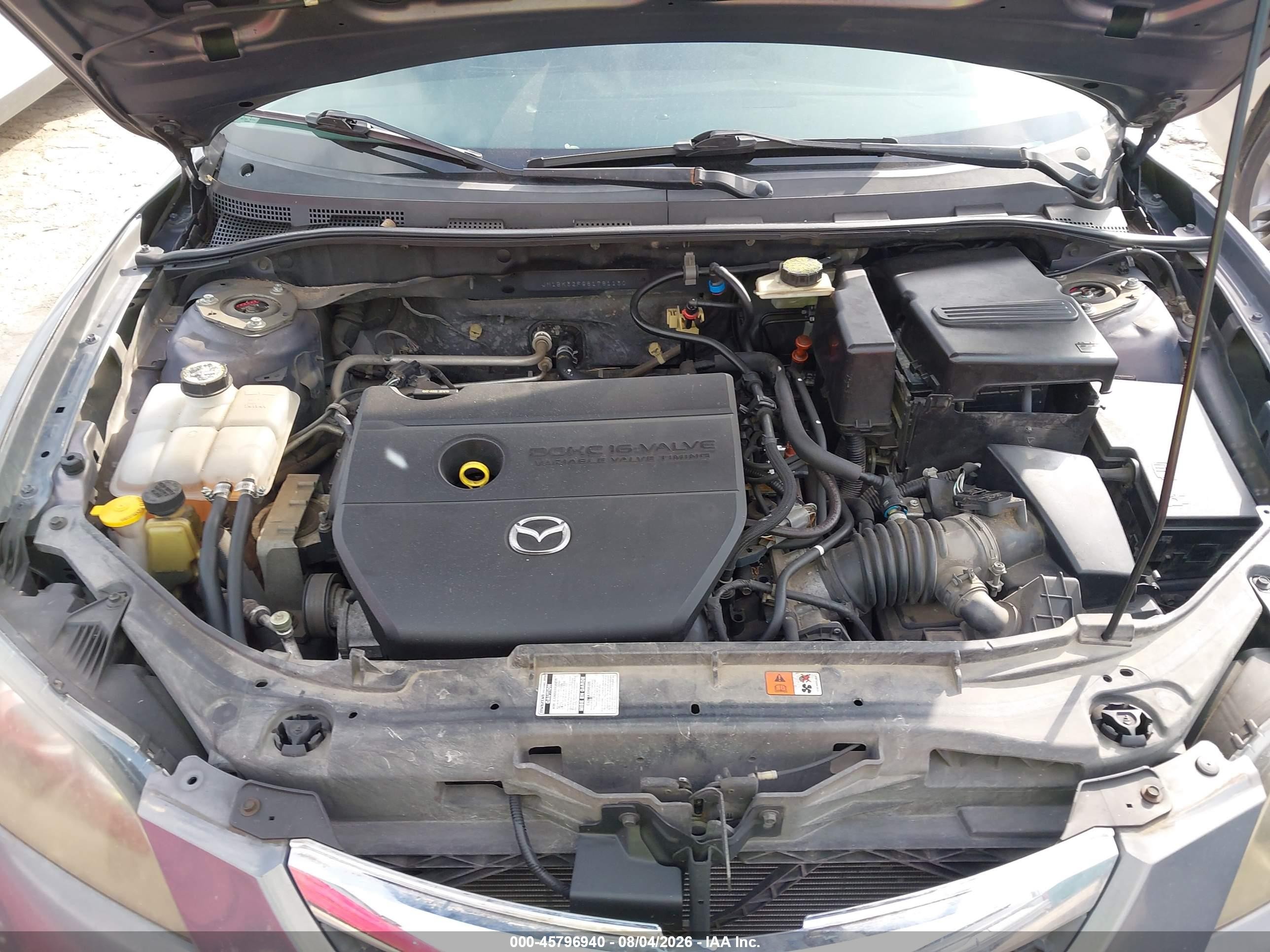 2008 Mazda Mazda3   Gray vin: JM1BK32F981781130