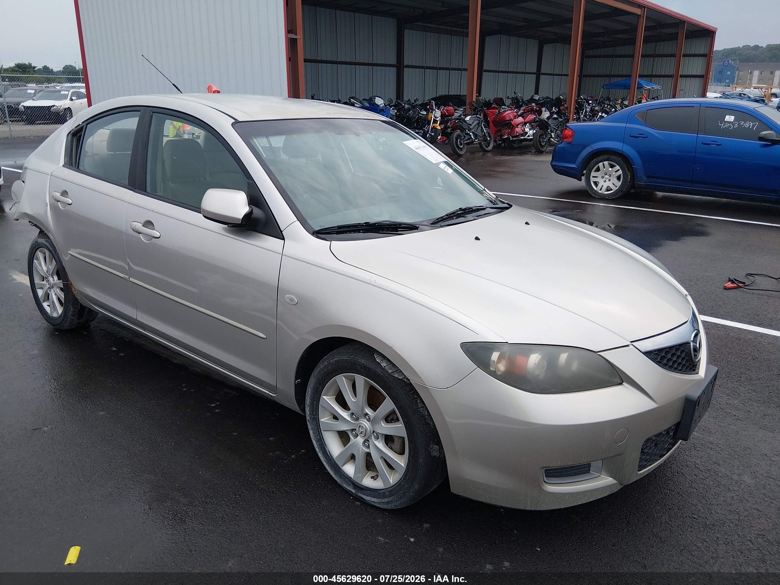 2008 Mazda Mazda3 I Gray vin: JM1BK32F981795013