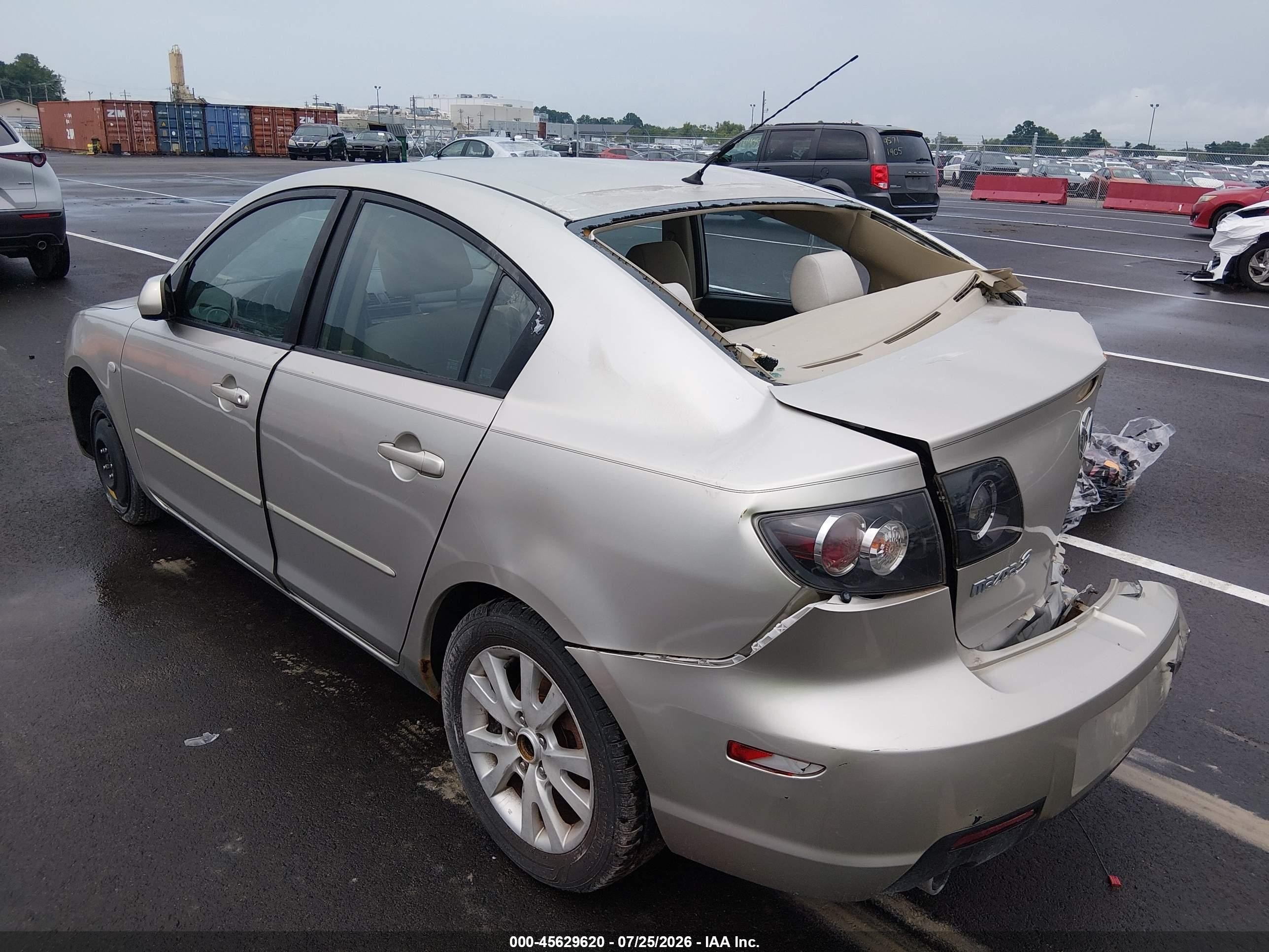 2008 Mazda Mazda3 I Gray vin: JM1BK32F981795013