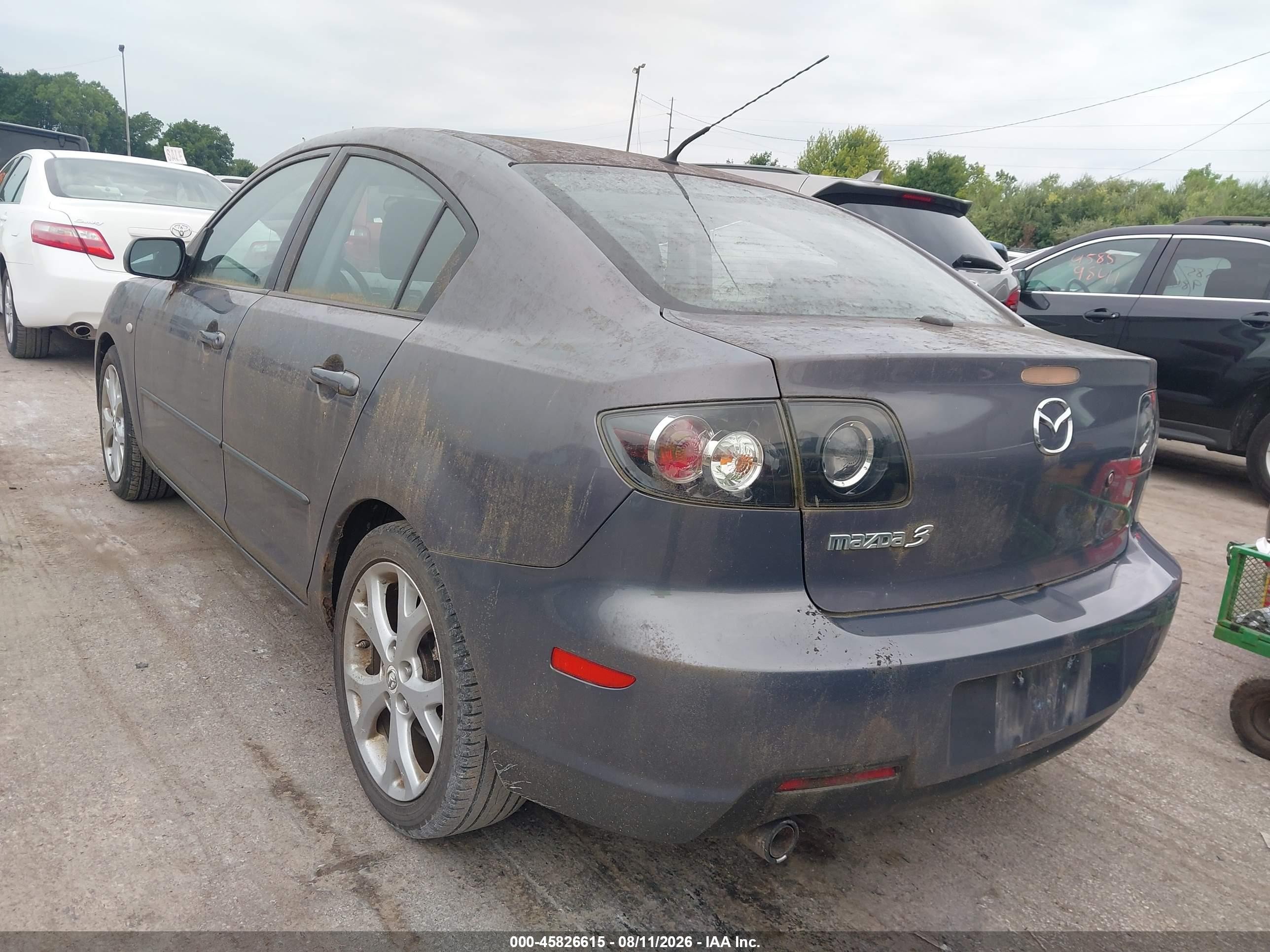 2009 Mazda Mazda3 I Gray vin: JM1BK32F991192676