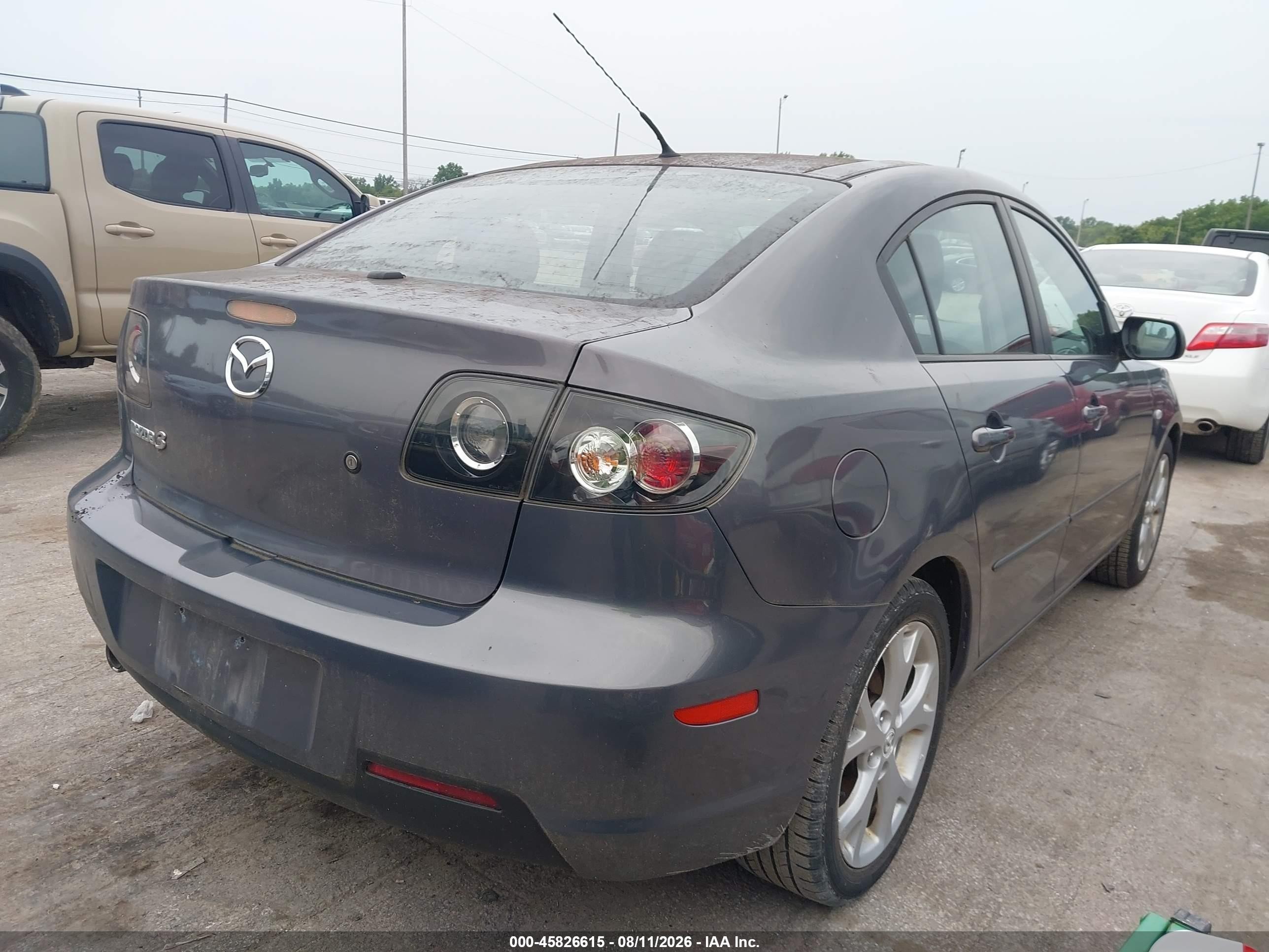 2009 Mazda Mazda3 I Gray vin: JM1BK32F991192676