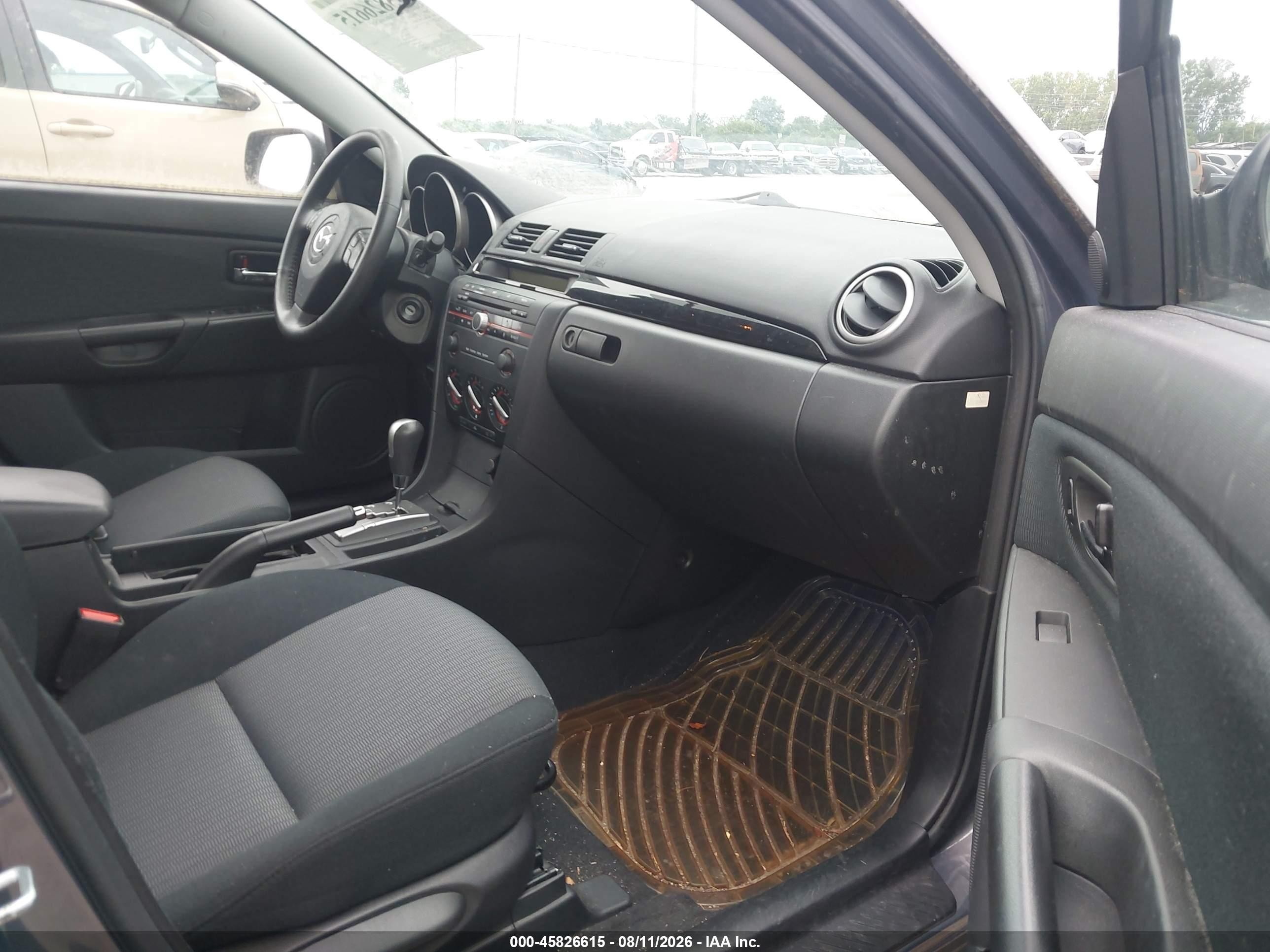 2009 Mazda Mazda3 I Gray vin: JM1BK32F991192676