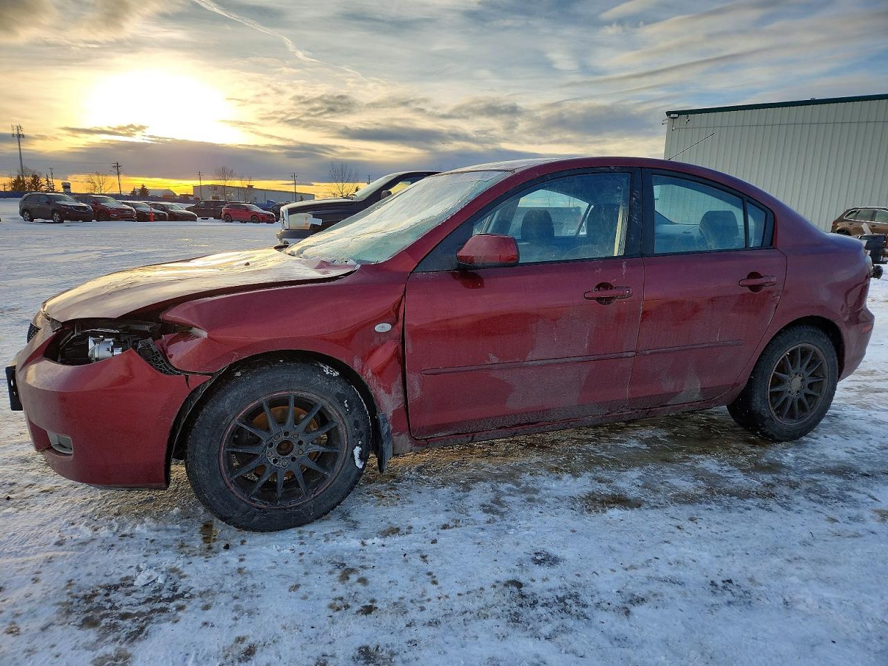 2009 Mazda 3 I Red vin: JM1BK32F991197473