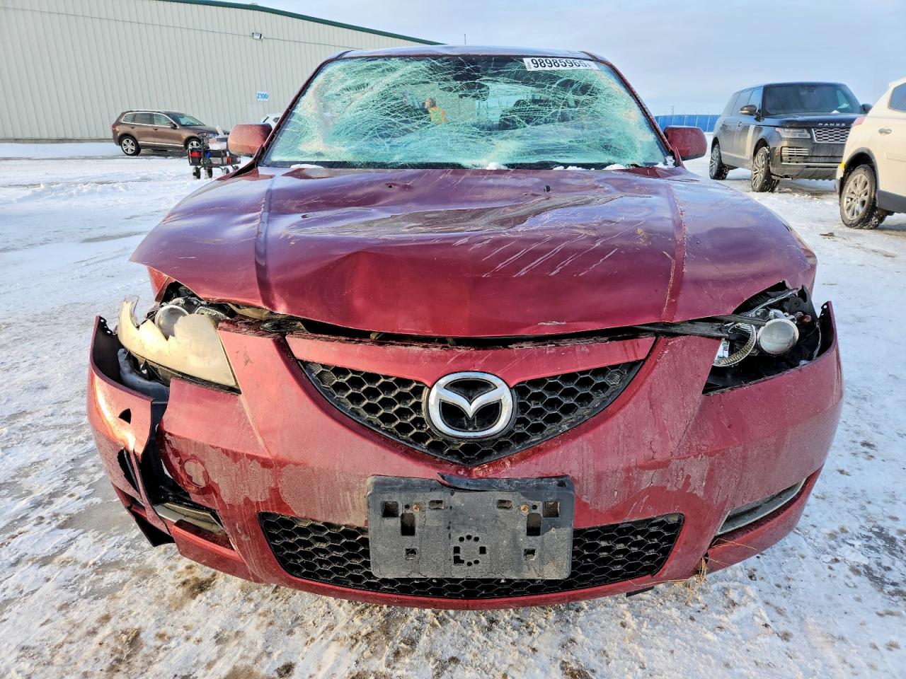 2009 Mazda 3 I Red vin: JM1BK32F991197473