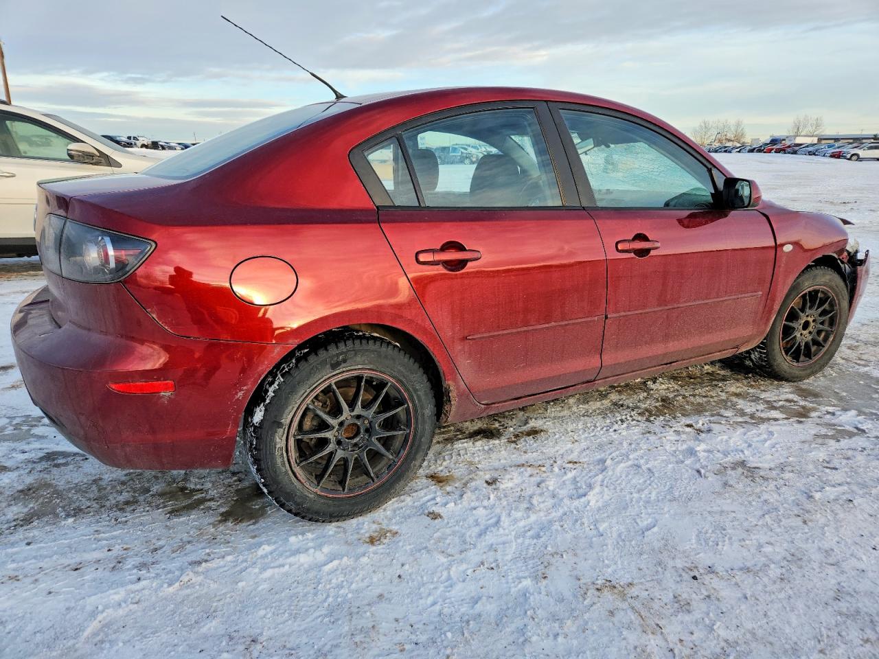 2009 Mazda 3 I Red vin: JM1BK32F991197473